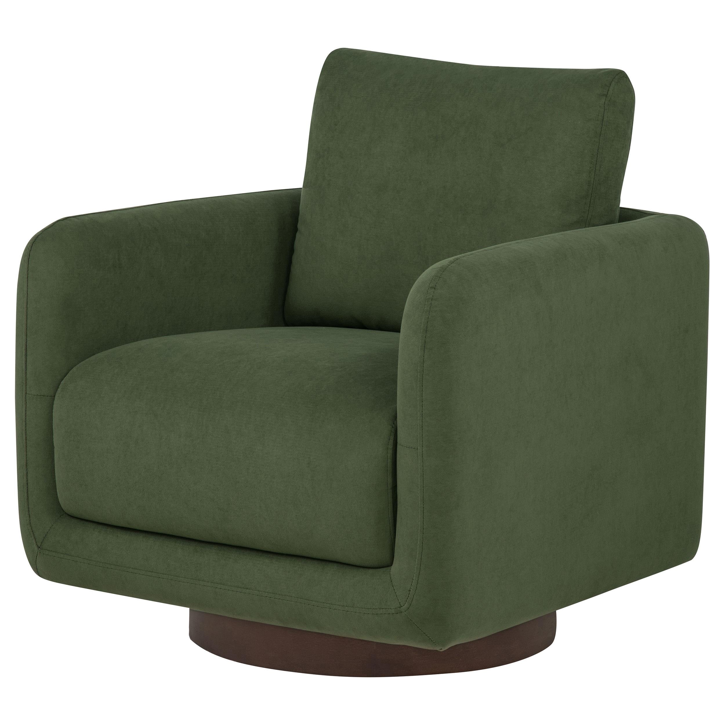  Coaster Furniture Iris 903257 Fabric Upholstered Swivel Accent Chair - Matcha IMAGE 8