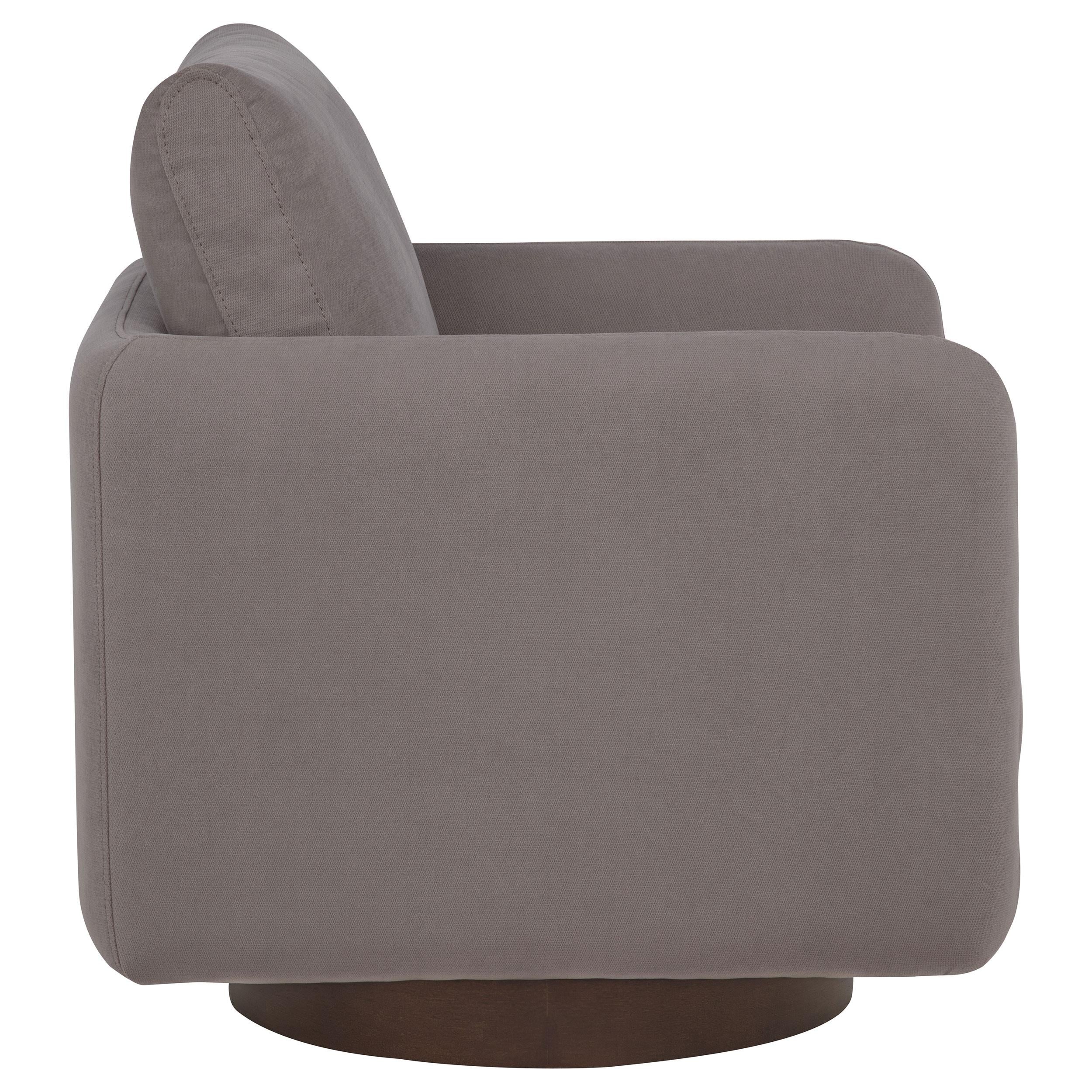  Coaster Furniture Iris 903258 Fabric Upholstered Swivel Accent Chair - Stone IMAGE 3