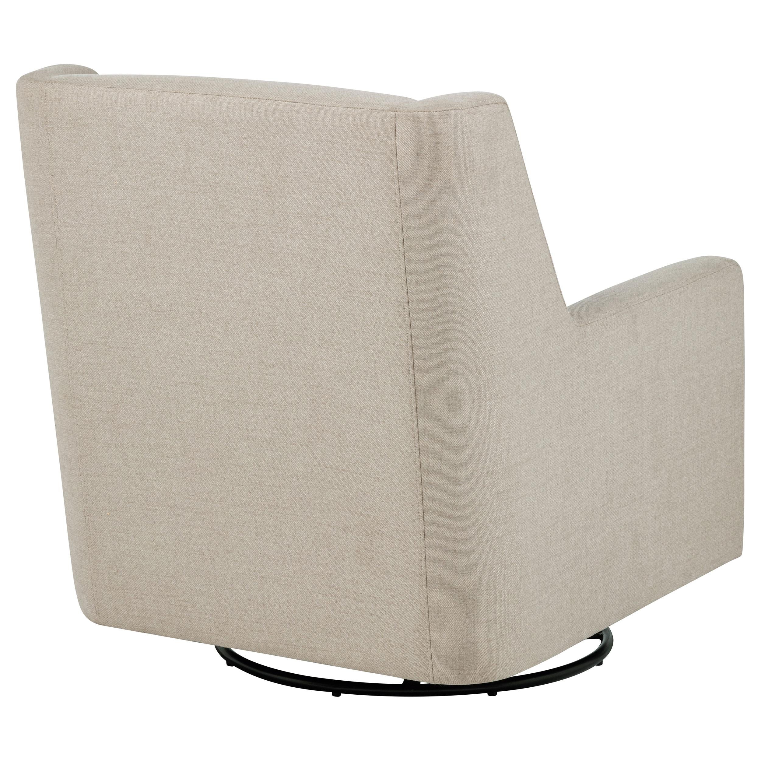  Coaster Furniture Sorrel 903930 Fabric Upholstered Swivel Glider Arm Chair - Latte IMAGE 2