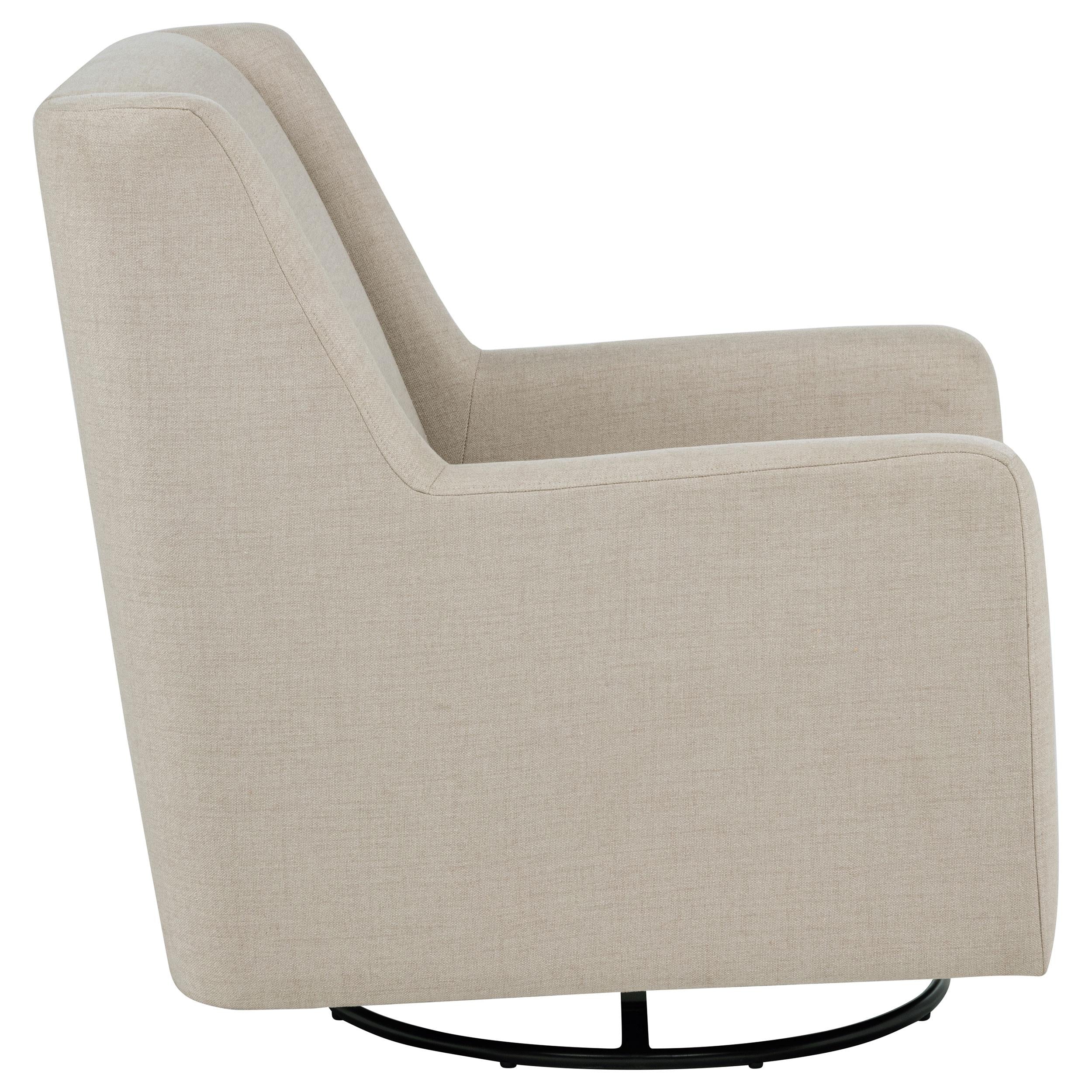  Coaster Furniture Sorrel 903930 Fabric Upholstered Swivel Glider Arm Chair - Latte IMAGE 3