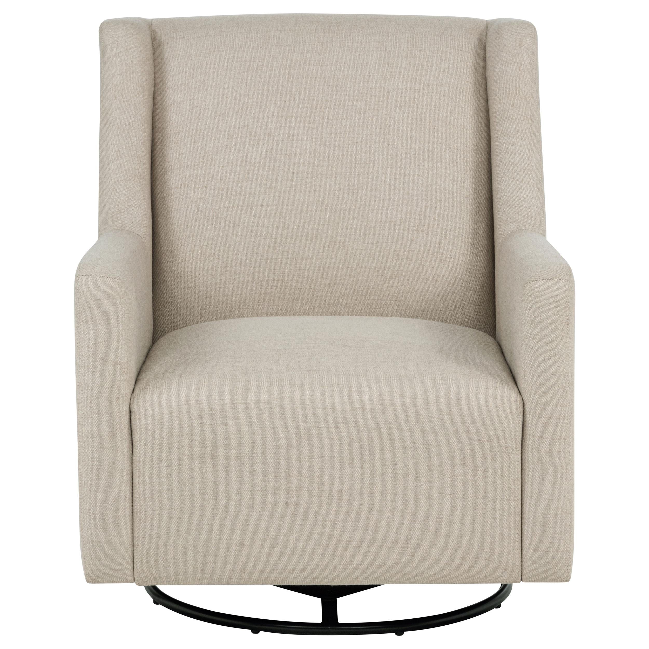  Coaster Furniture Sorrel 903930 Fabric Upholstered Swivel Glider Arm Chair - Latte IMAGE 9