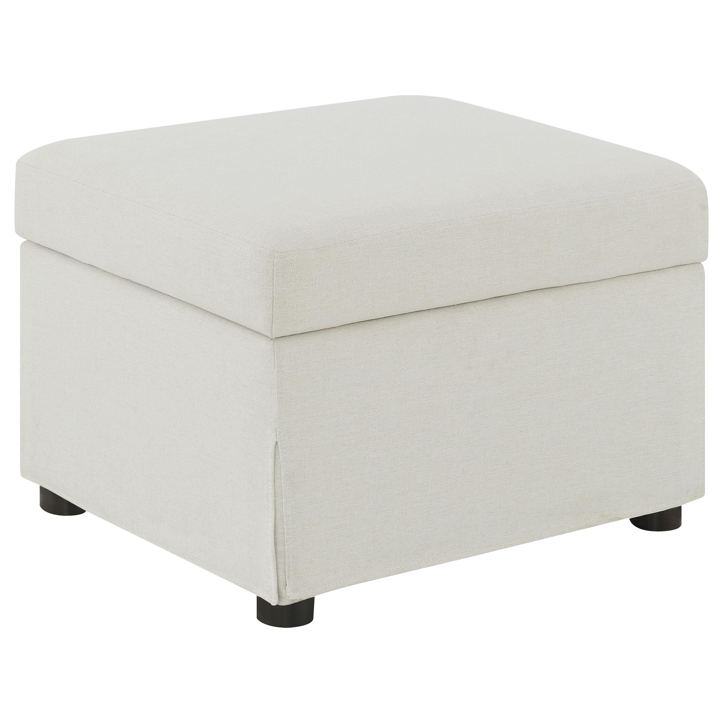  Coaster Furniture Winter 904134 Upholstered Hydraulic Lift Top Storage Ottoman - Beige IMAGE 1