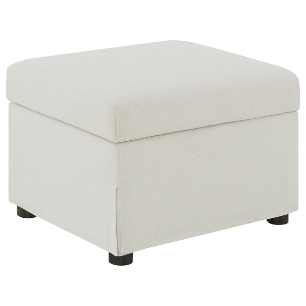 Coaster Furniture Winter 904134 Upholstered Hydraulic Lift Top Storage Ottoman - Beige