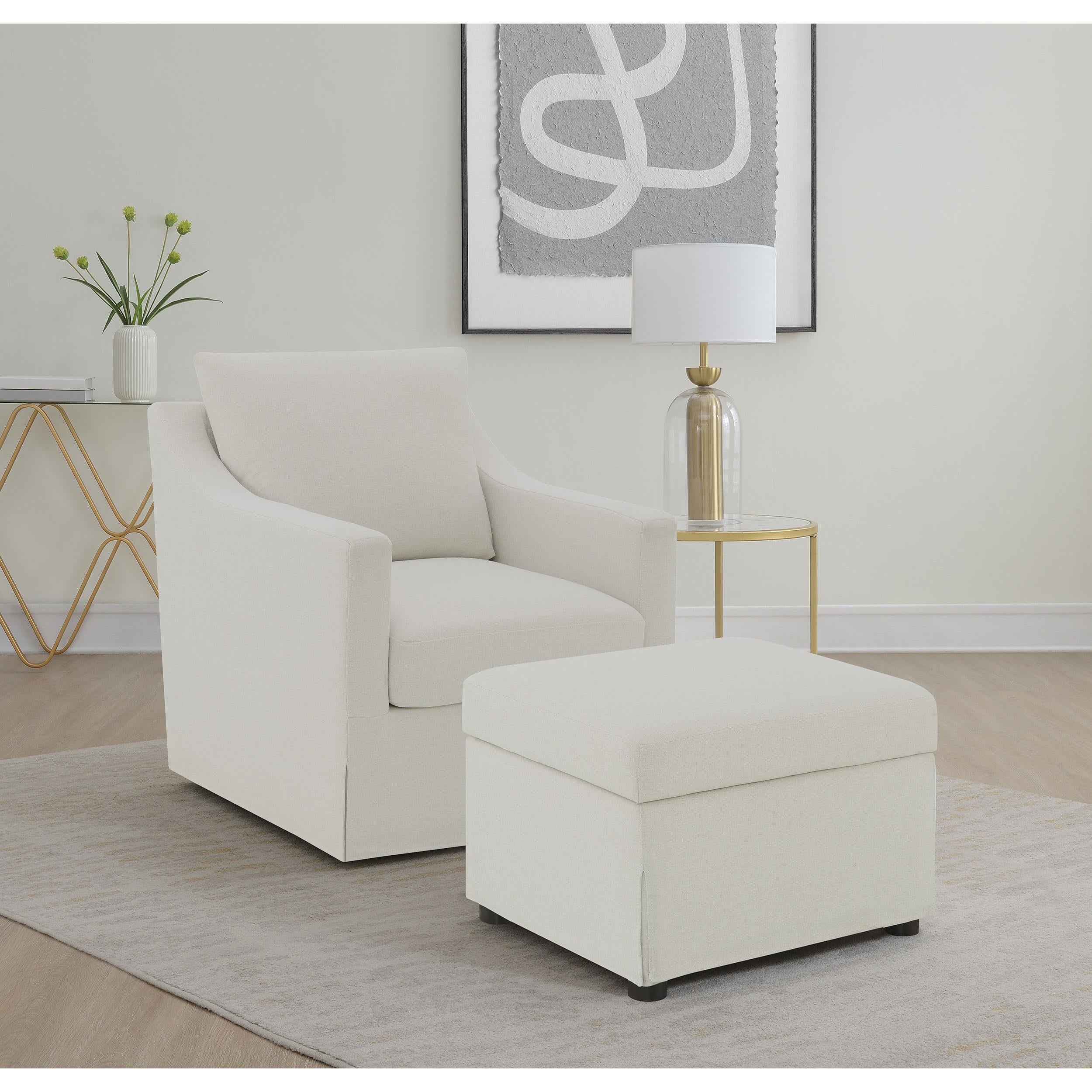  Coaster Furniture Winter 904134 Upholstered Hydraulic Lift Top Storage Ottoman - Beige IMAGE 10