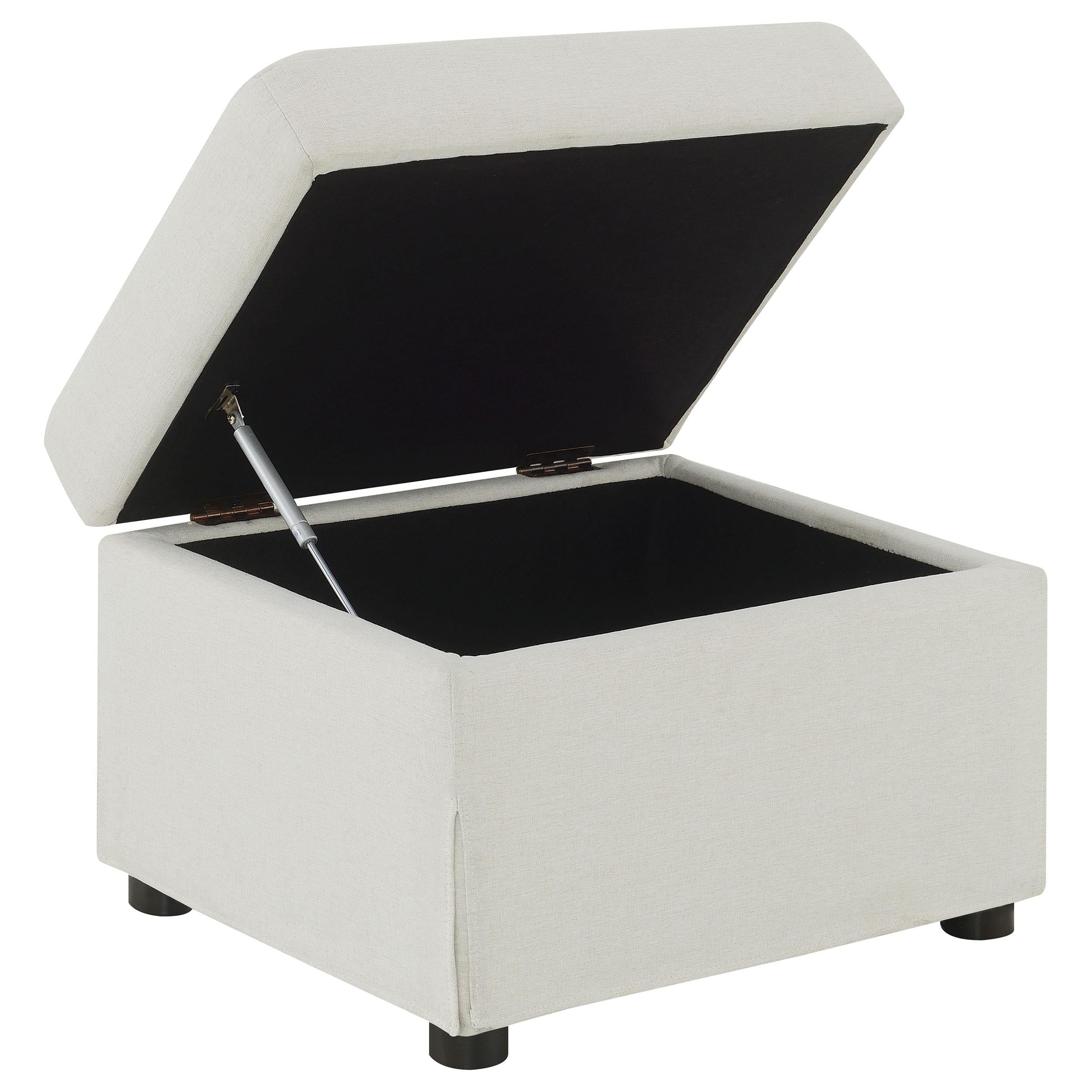  Coaster Furniture Winter 904134 Upholstered Hydraulic Lift Top Storage Ottoman - Beige IMAGE 11