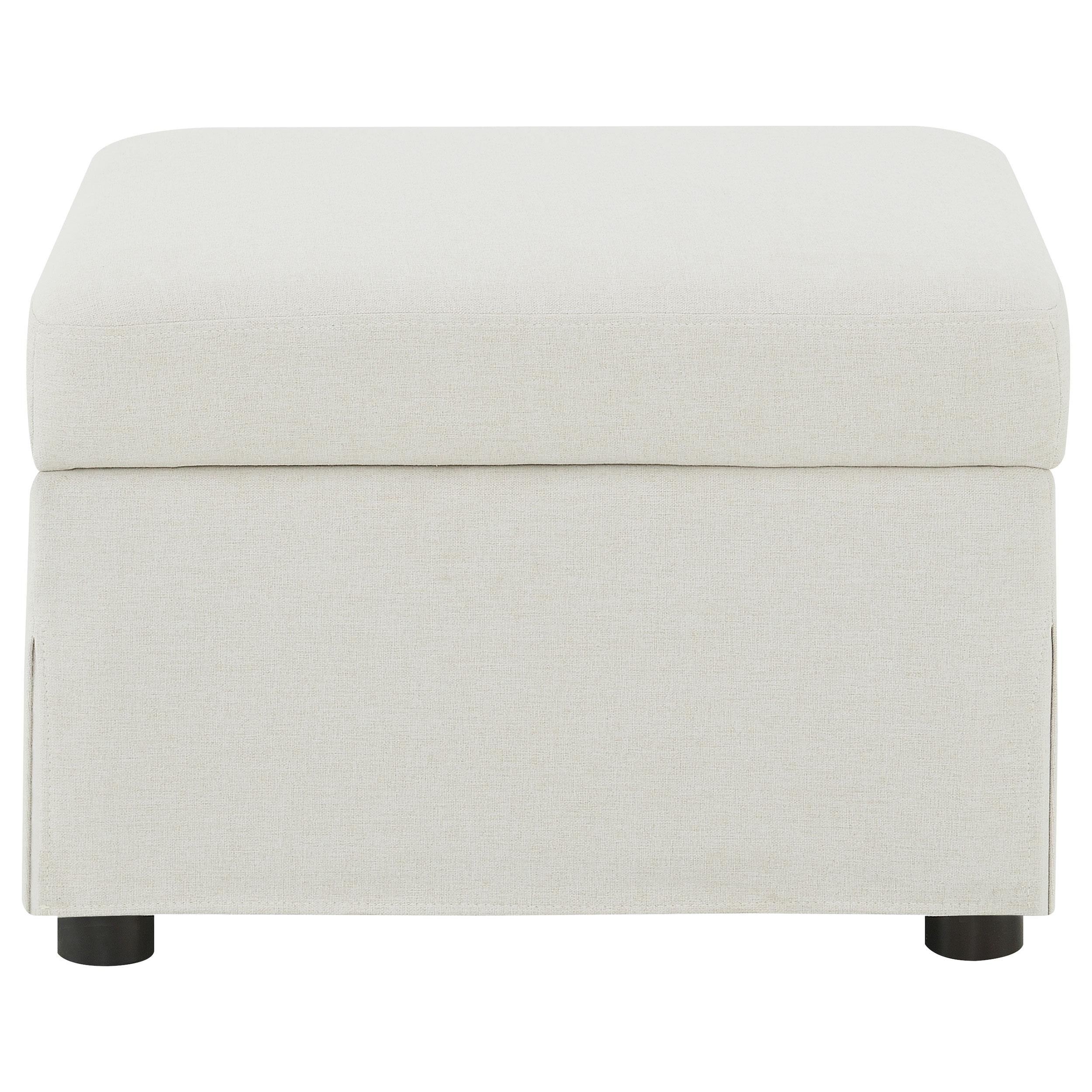  Coaster Furniture Winter 904134 Upholstered Hydraulic Lift Top Storage Ottoman - Beige IMAGE 2