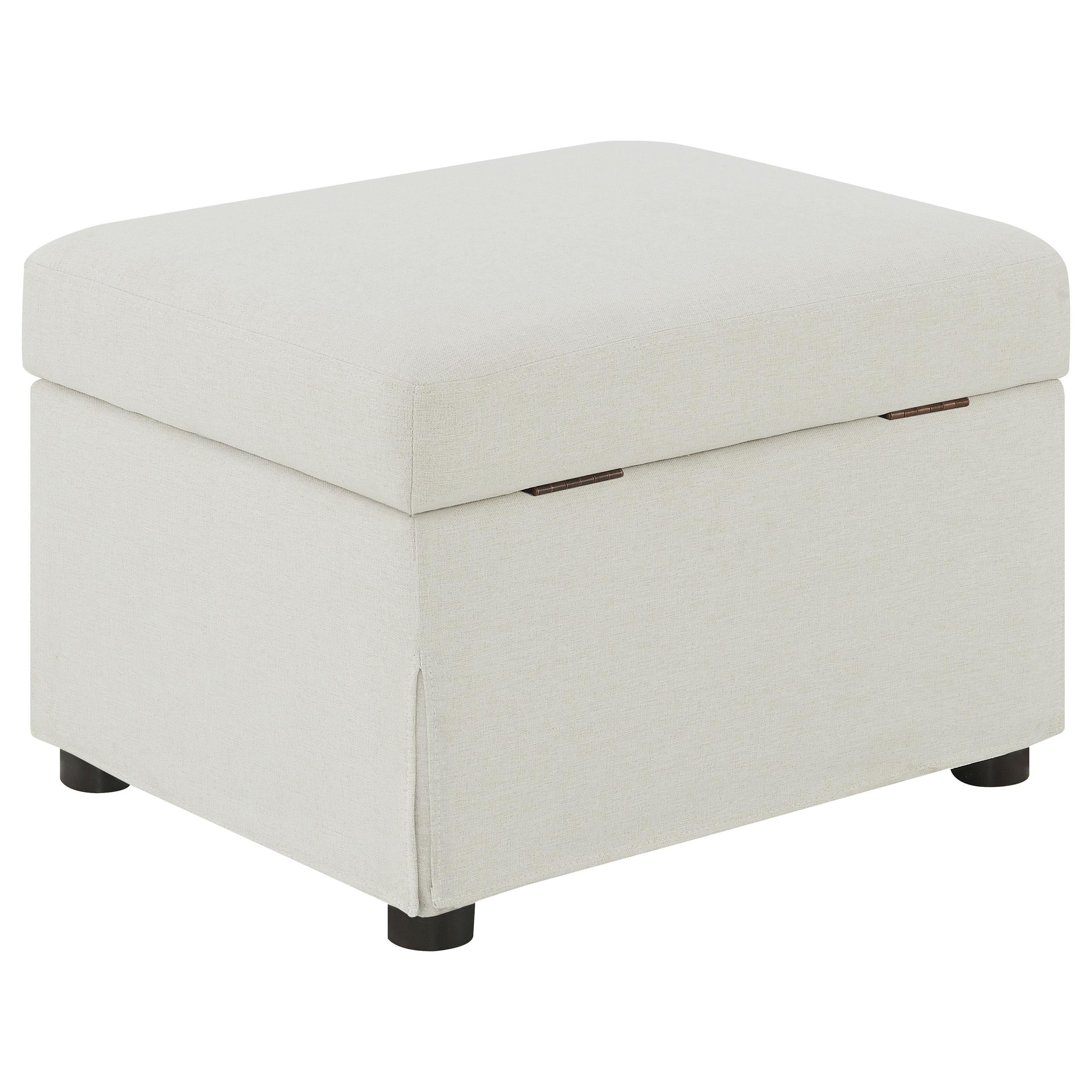  Coaster Furniture Winter 904134 Upholstered Hydraulic Lift Top Storage Ottoman - Beige IMAGE 9