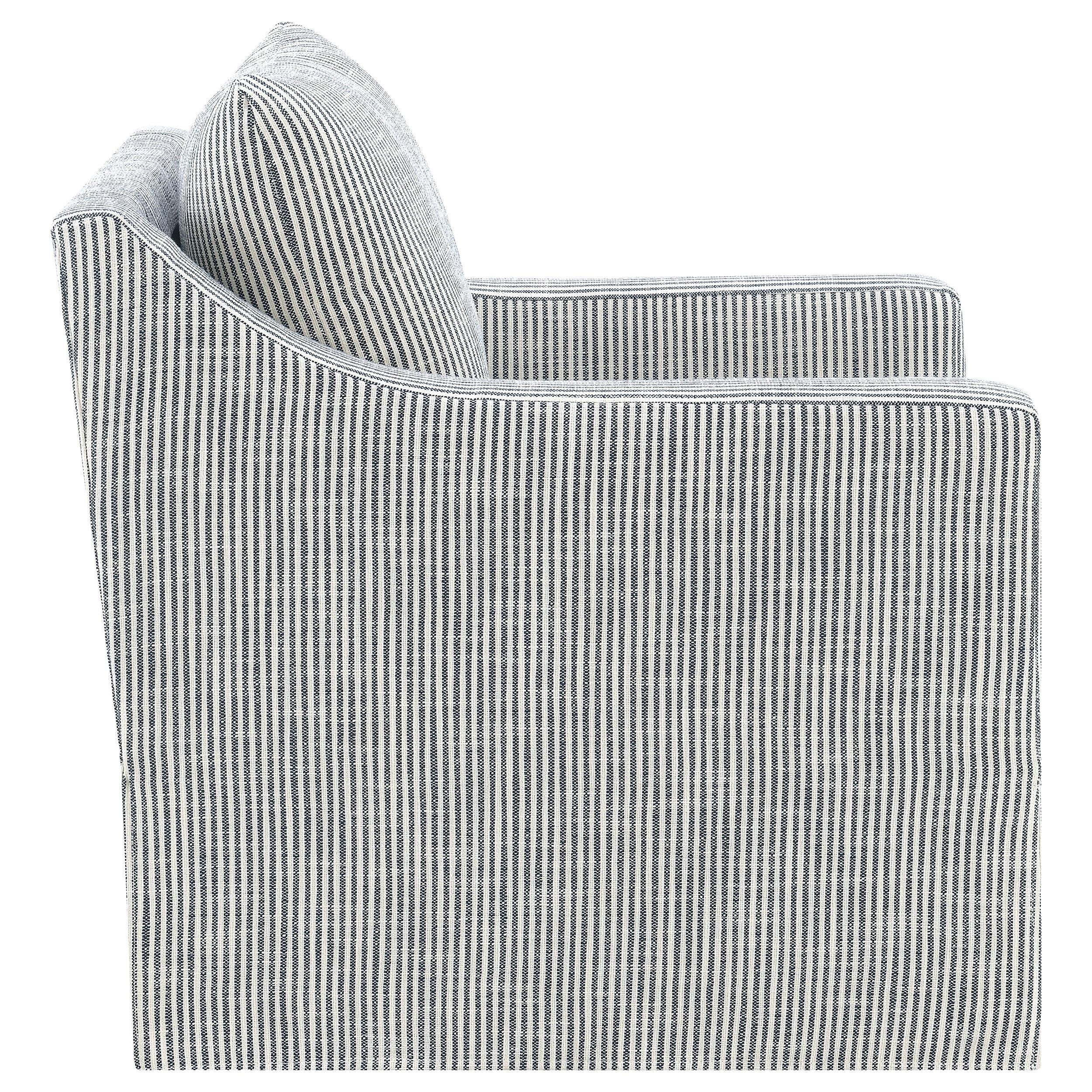 Coaster Furniture Winter 904137 Upholstered Sloped Arm Accent Swivel Chair - Grey IMAGE 10