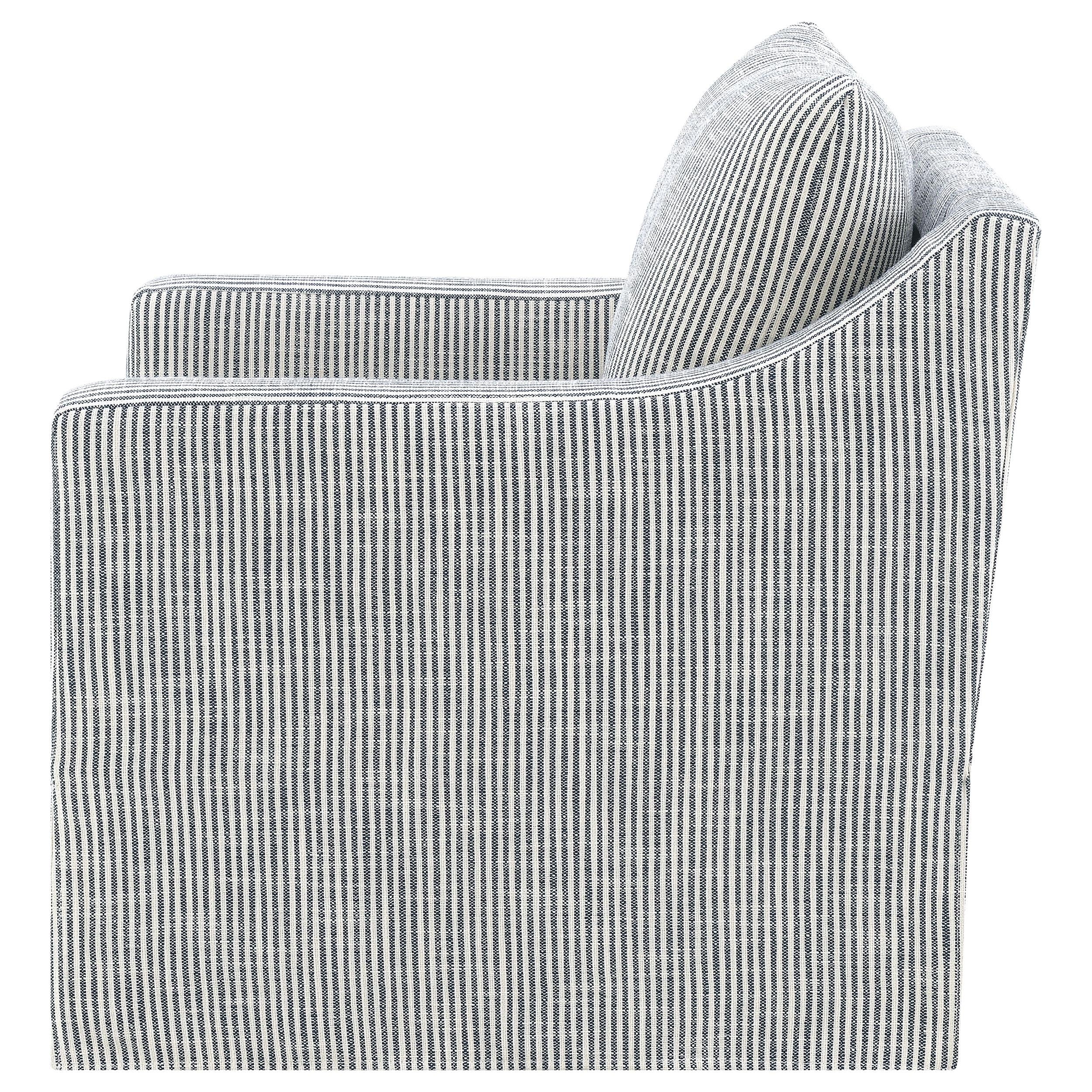  Coaster Furniture Winter 904137 Upholstered Sloped Arm Accent Swivel Chair - Grey IMAGE 3