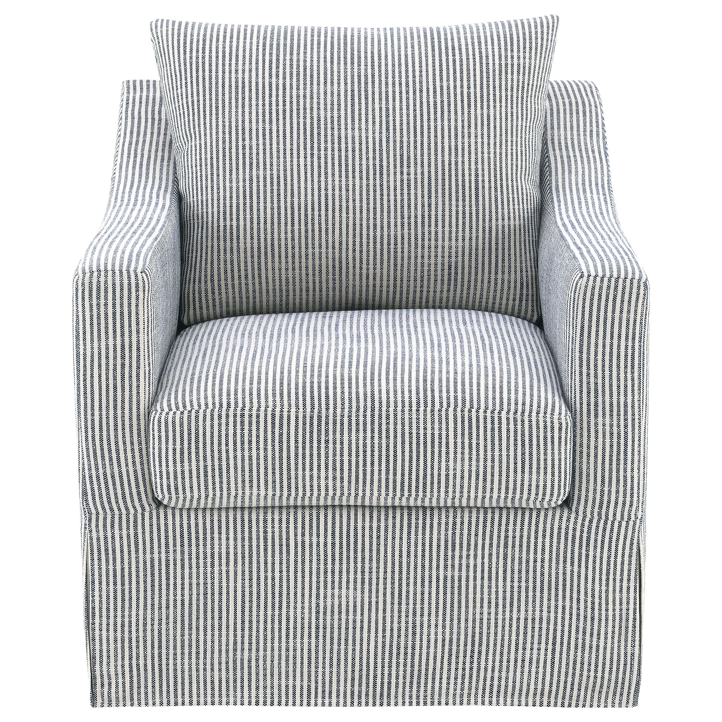  Coaster Furniture Winter 904137 Upholstered Sloped Arm Accent Swivel Chair - Grey IMAGE 7