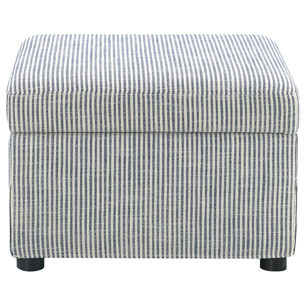 Coaster Furniture Winter 904138 Upholstered Hydraulic Lift Top Storage Ottoman - Grey