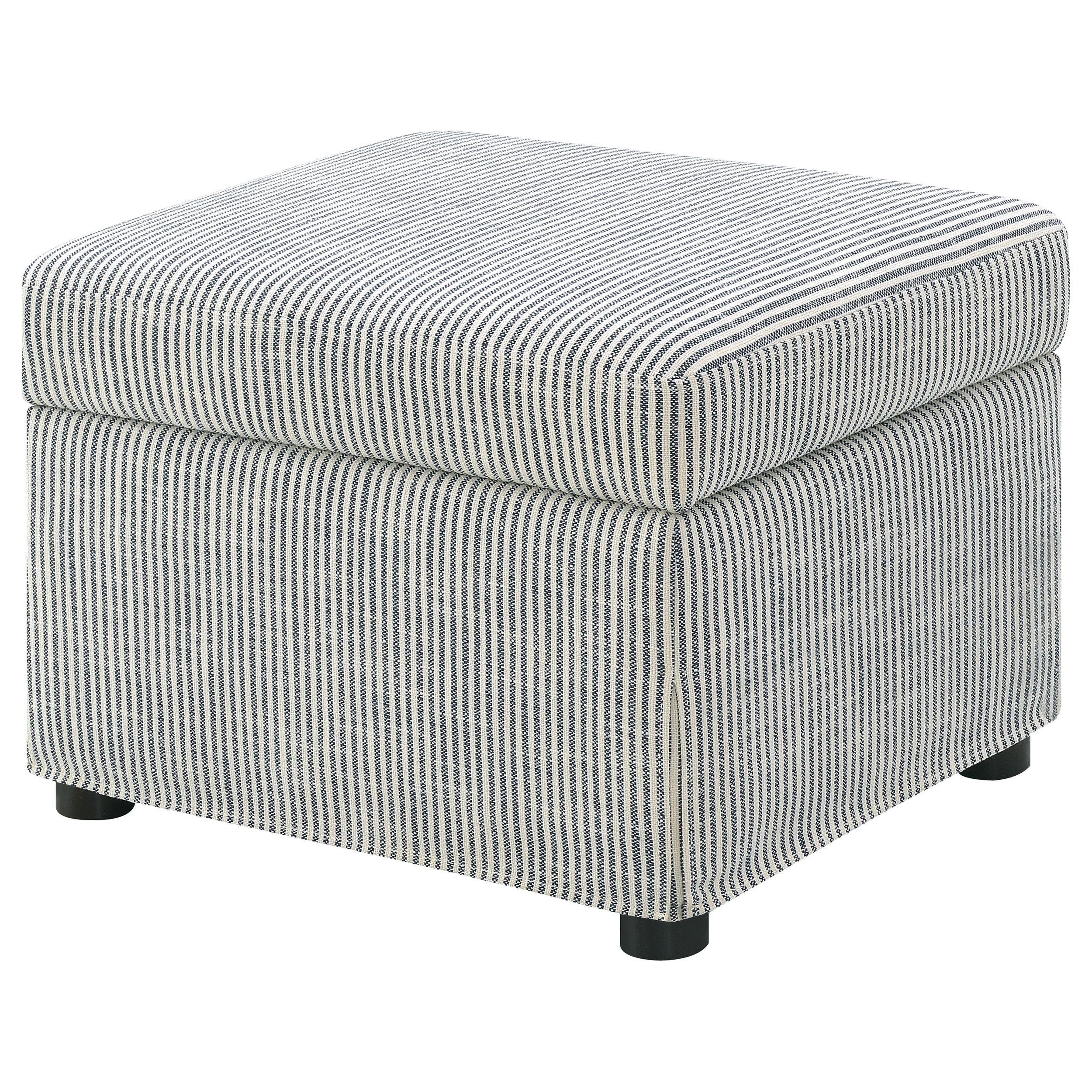  Coaster Furniture Winter 904138 Upholstered Hydraulic Lift Top Storage Ottoman - Grey IMAGE 3