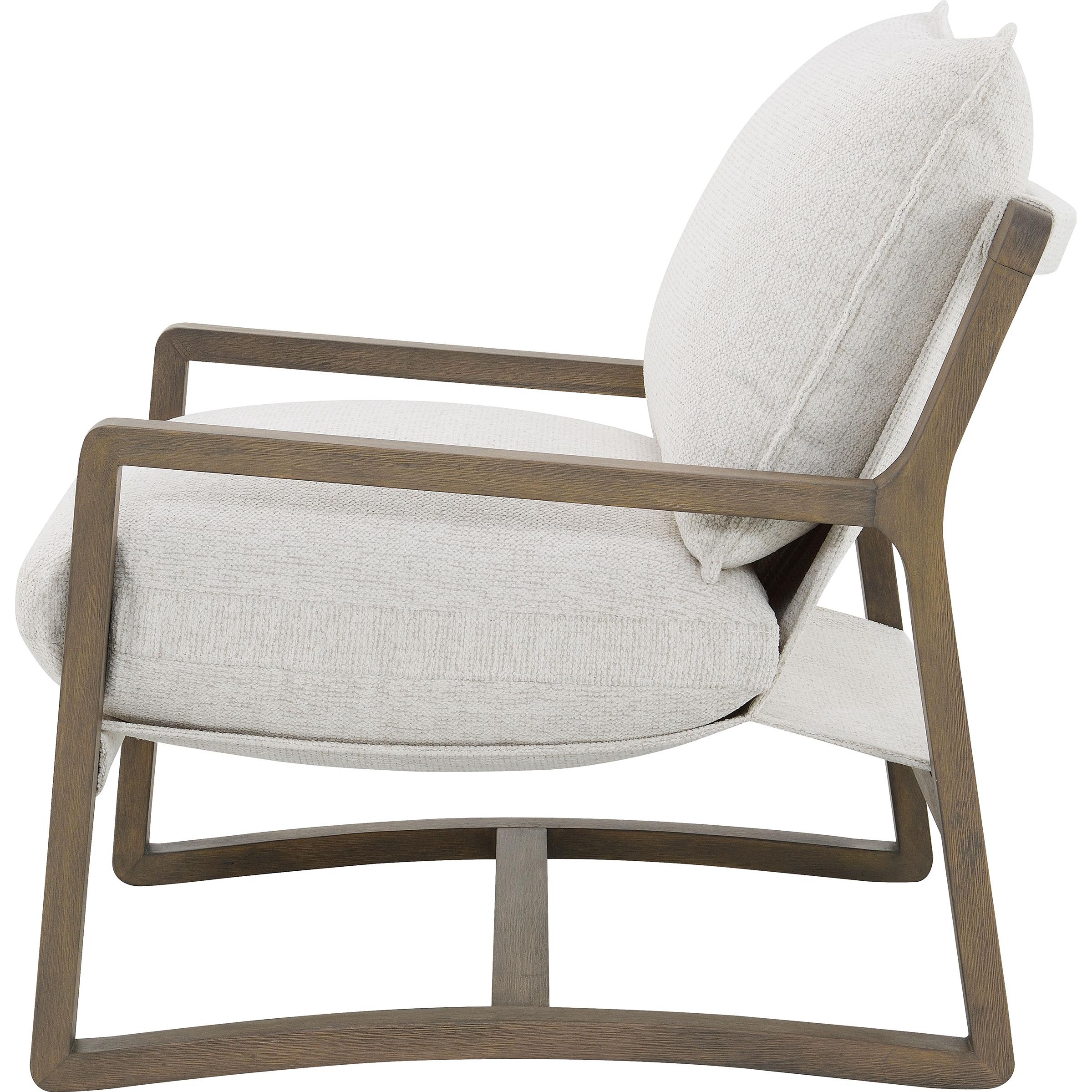  Coaster Furniture Geneva 907509 Boucle Upholstered Wood Arm Accent Chair - Sand IMAGE 4