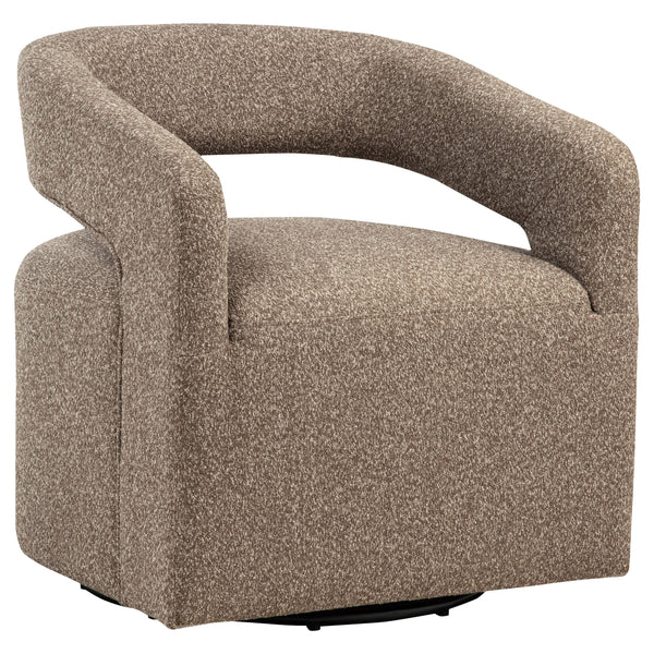 Coaster Furniture Westhill 907538 Boucle Upholstered Swivel Accent Chair - Rocky Road