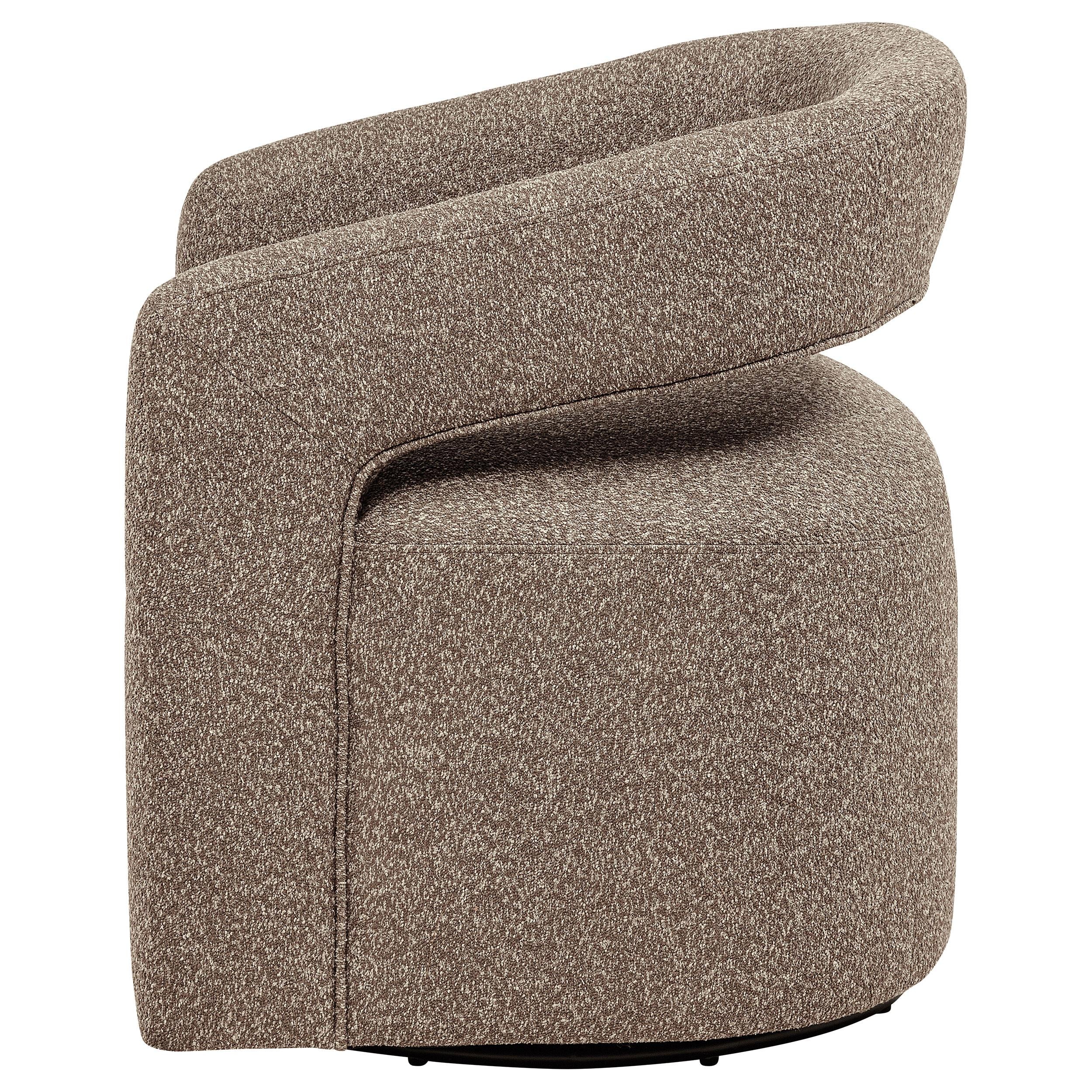  Coaster Furniture Westhill 907538 Boucle Upholstered Swivel Accent Chair - Rocky Road IMAGE 7