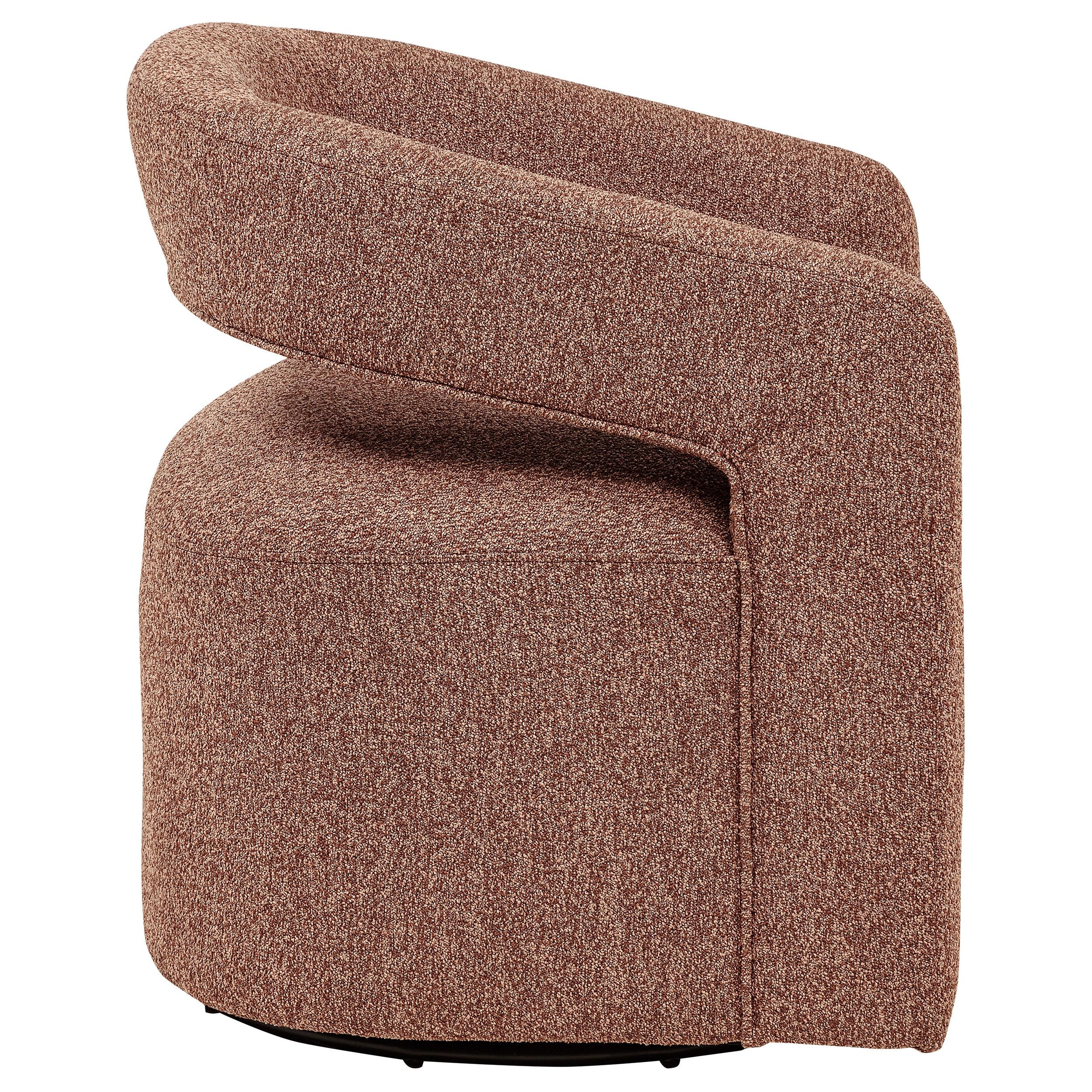  Coaster Furniture Westhill 907539 Boucle Upholstered Swivel Accent Chair - Berry IMAGE 6