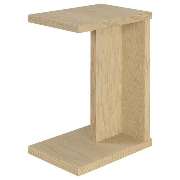 Coaster Furniture Clower 930275 Engineered Wood C-Shaped Sofa Side Table - Light Oak