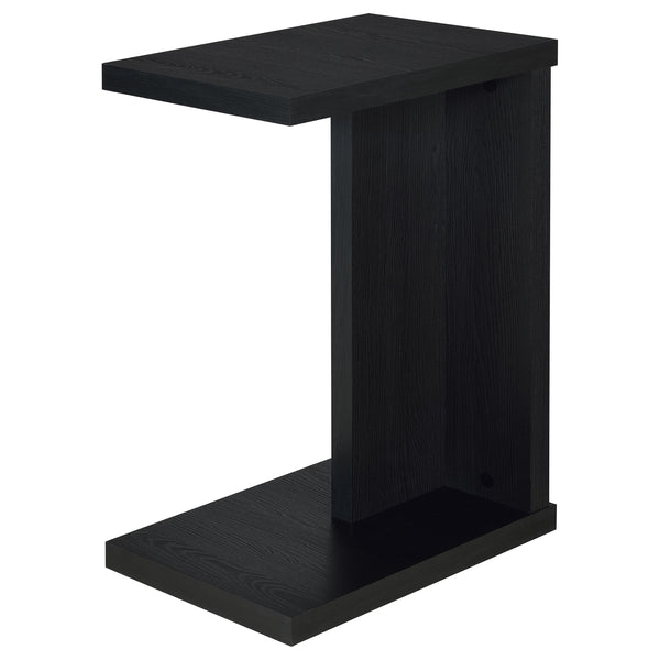 Coaster Furniture Clower 930276 Engineered Wood C-Shaped Sofa Side Table - Black