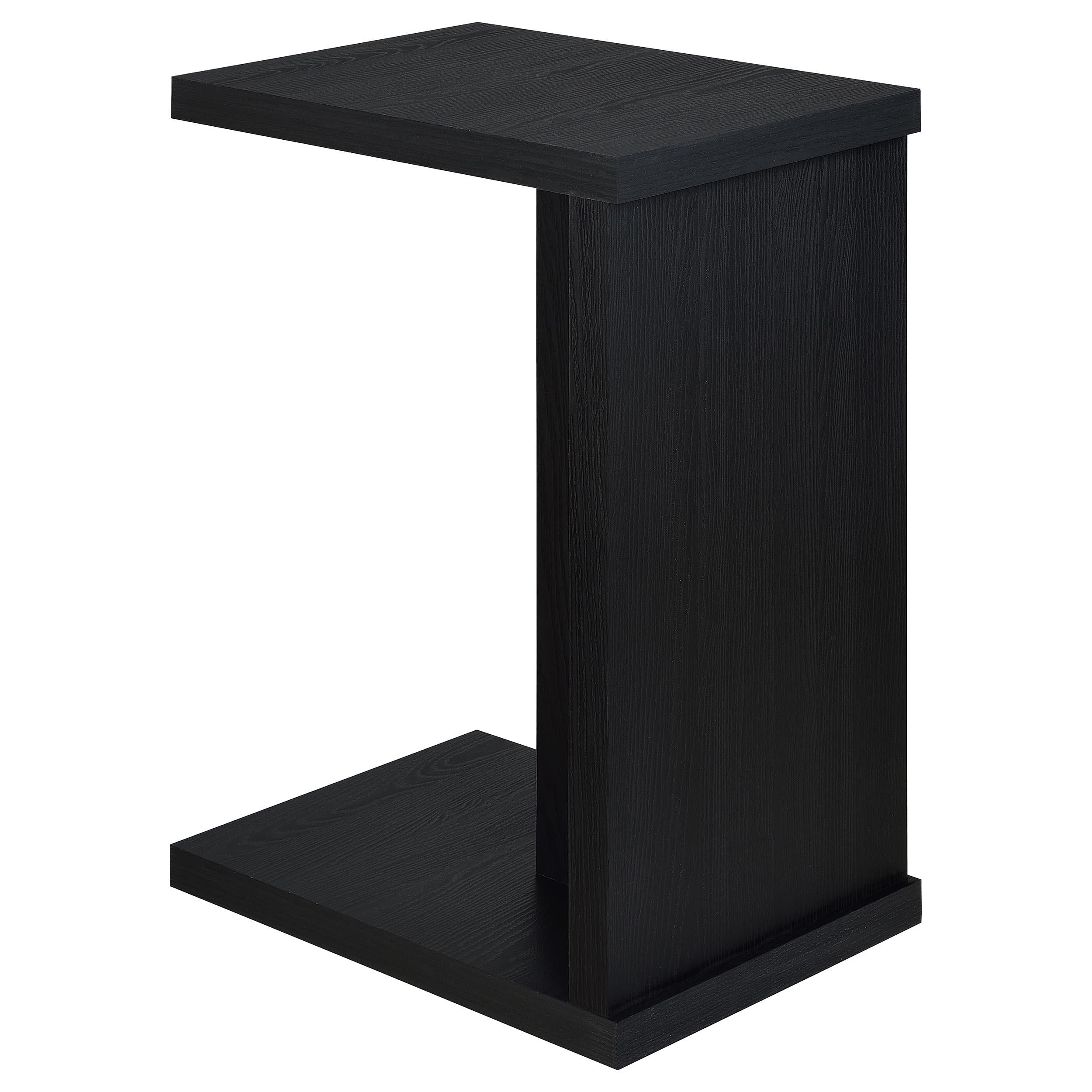  Coaster Furniture Clower 930276 Engineered Wood C-Shaped Sofa Side Table - Black IMAGE 7