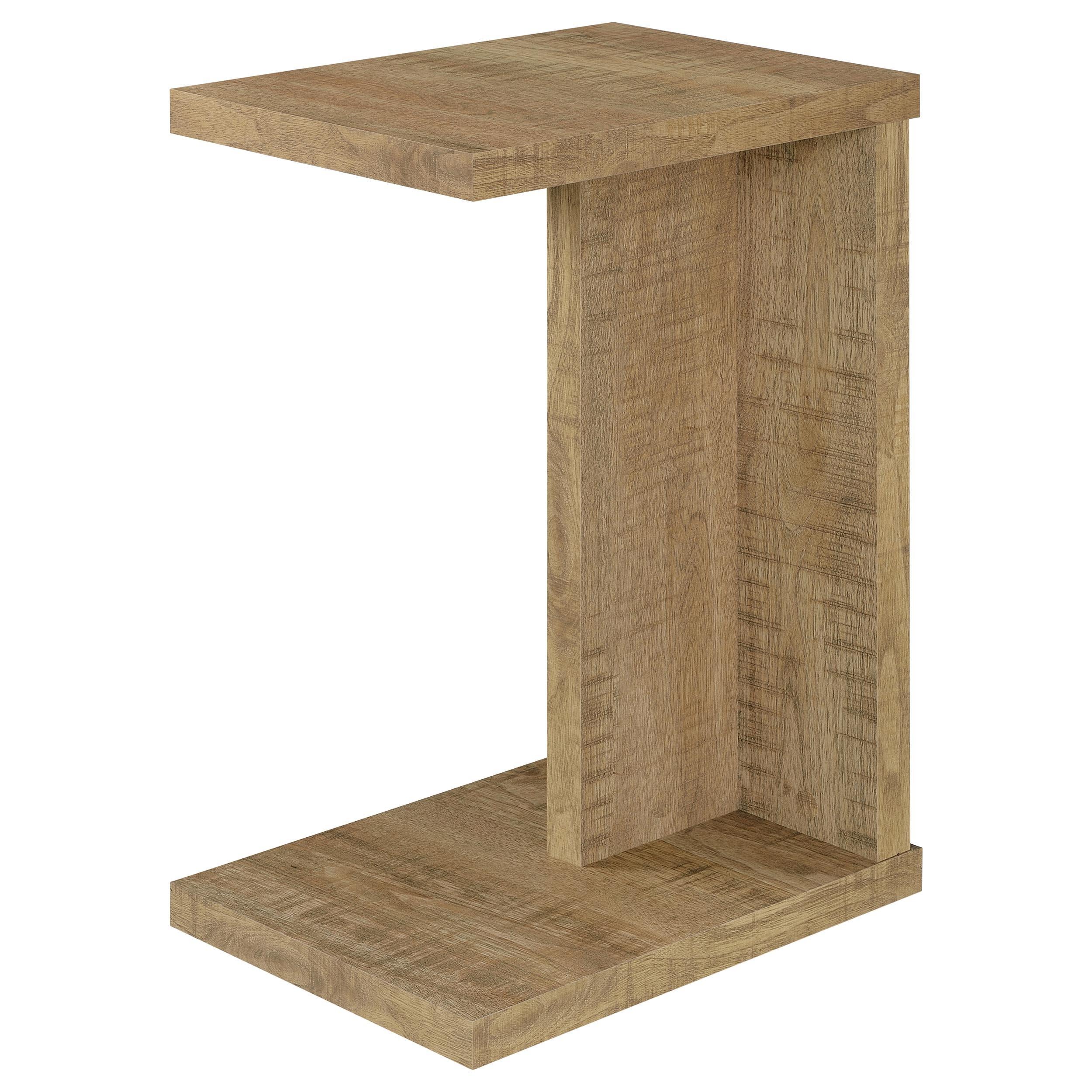  Coaster Furniture Clower 930277 Engineered Wood C-Shaped Sofa Side Table - Mango IMAGE 1