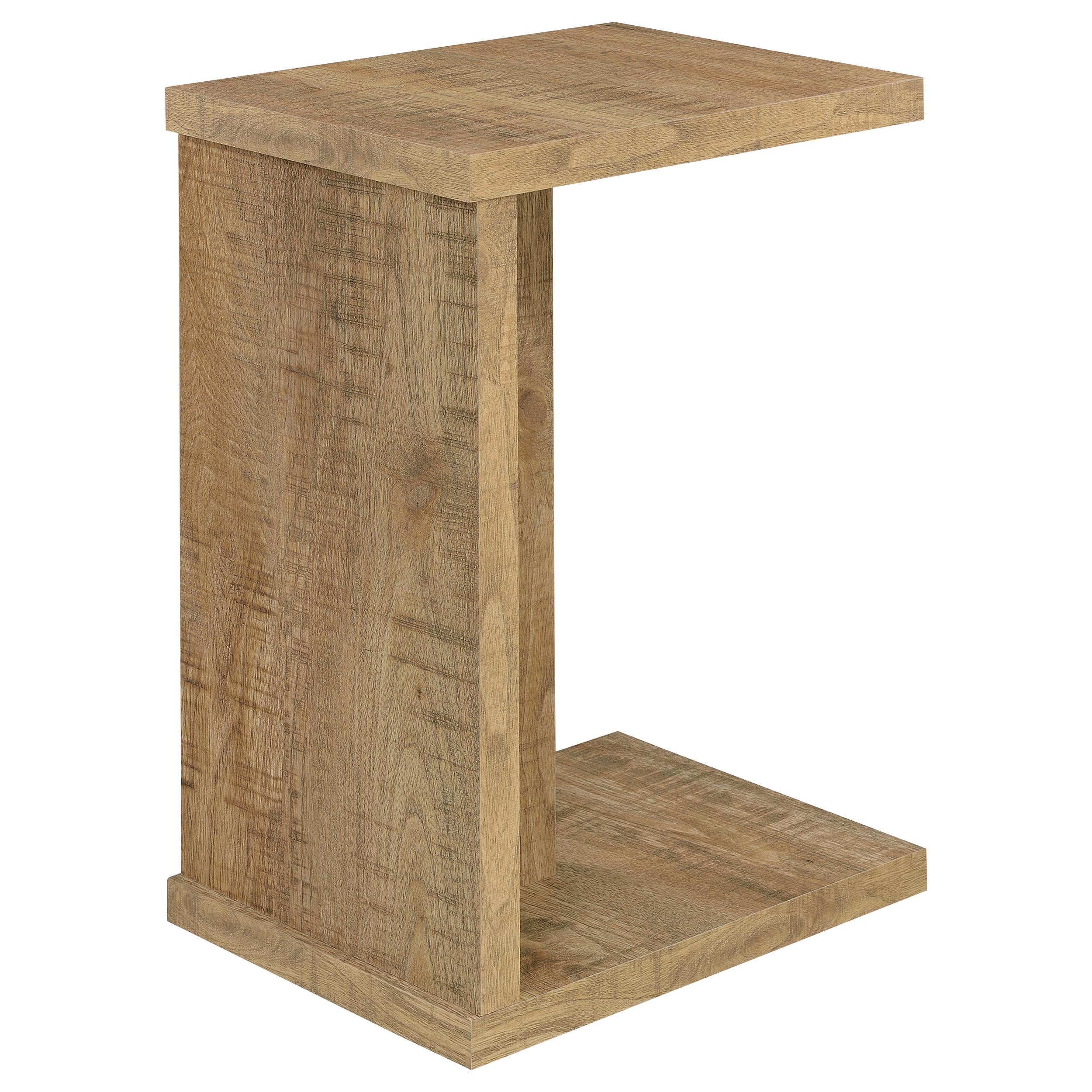  Coaster Furniture Clower 930277 Engineered Wood C-Shaped Sofa Side Table - Mango IMAGE 2