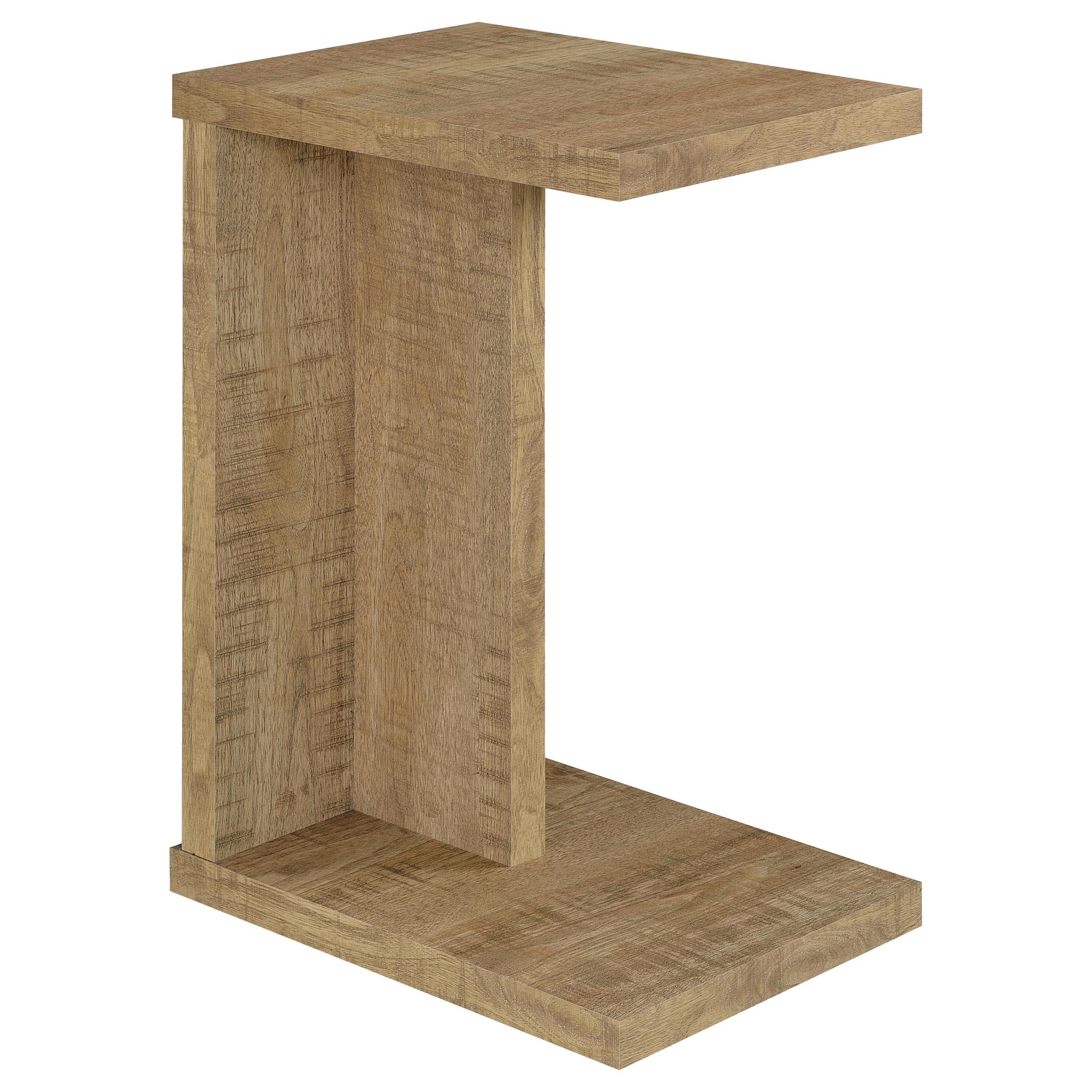  Coaster Furniture Clower 930277 Engineered Wood C-Shaped Sofa Side Table - Mango IMAGE 3