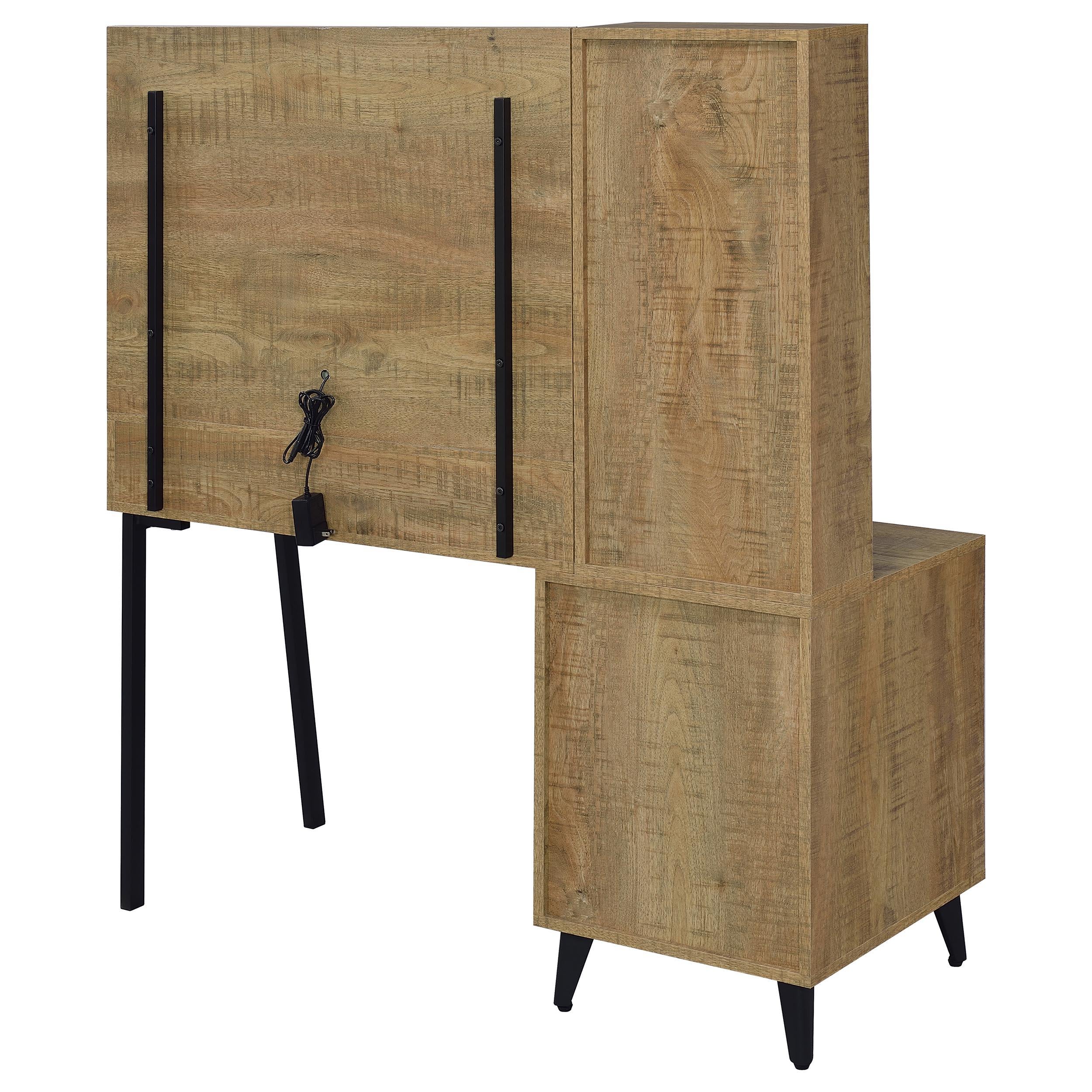  Coaster Furniture Souza 930283 5-Drawer Makeup Vanity Table With LED Mirror - Mango IMAGE 11