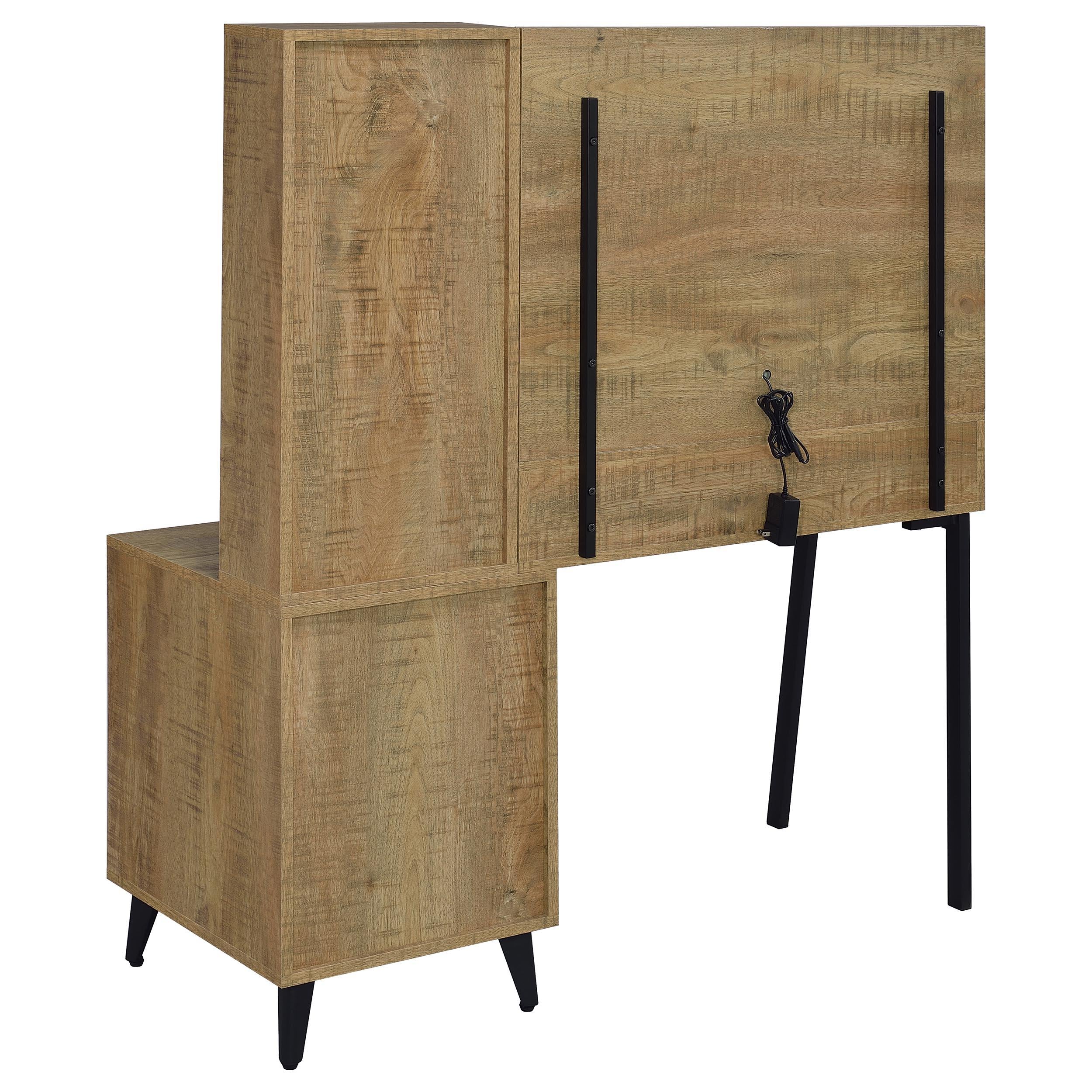  Coaster Furniture Souza 930283 5-Drawer Makeup Vanity Table With LED Mirror - Mango IMAGE 6