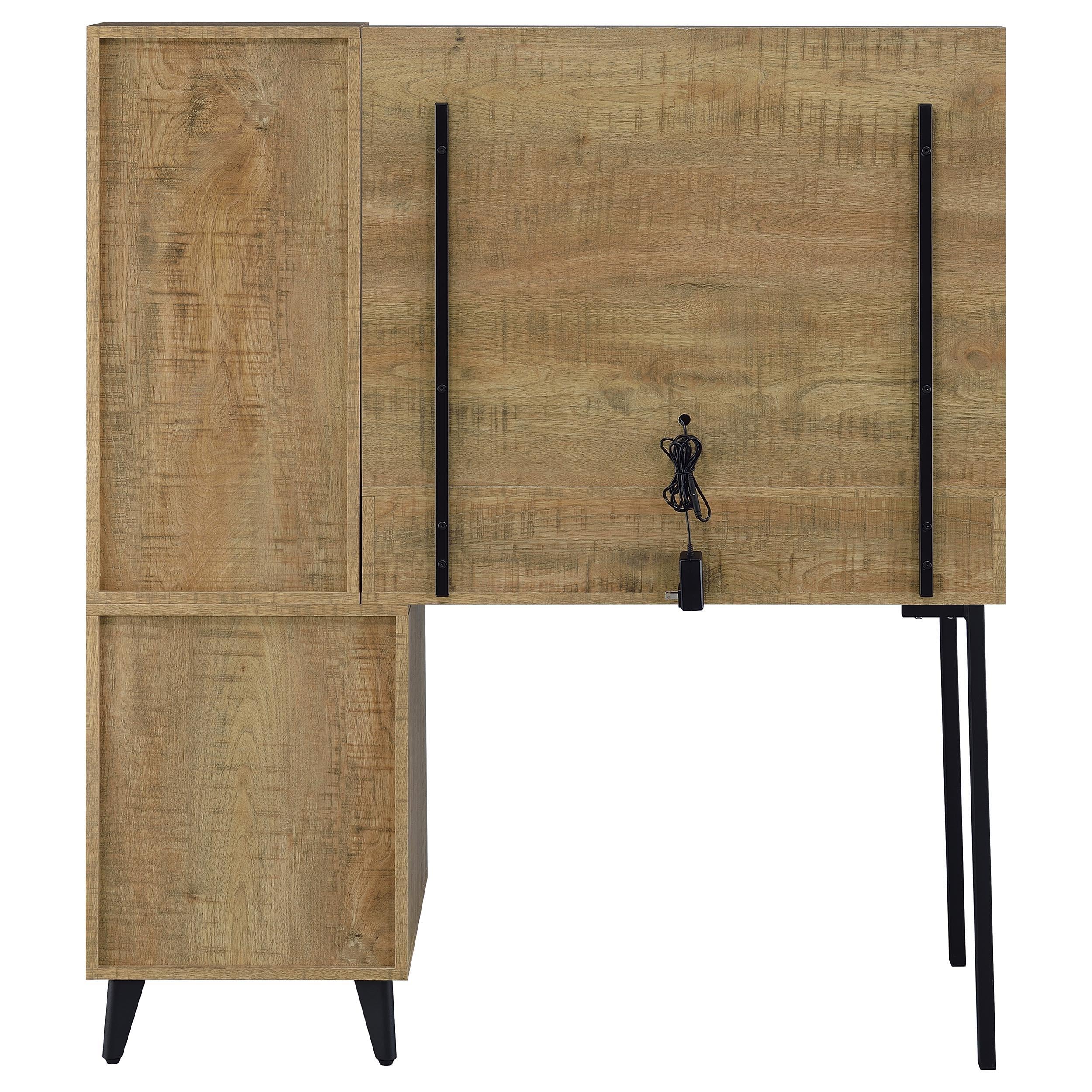  Coaster Furniture Souza 930283 5-Drawer Makeup Vanity Table With LED Mirror - Mango IMAGE 9