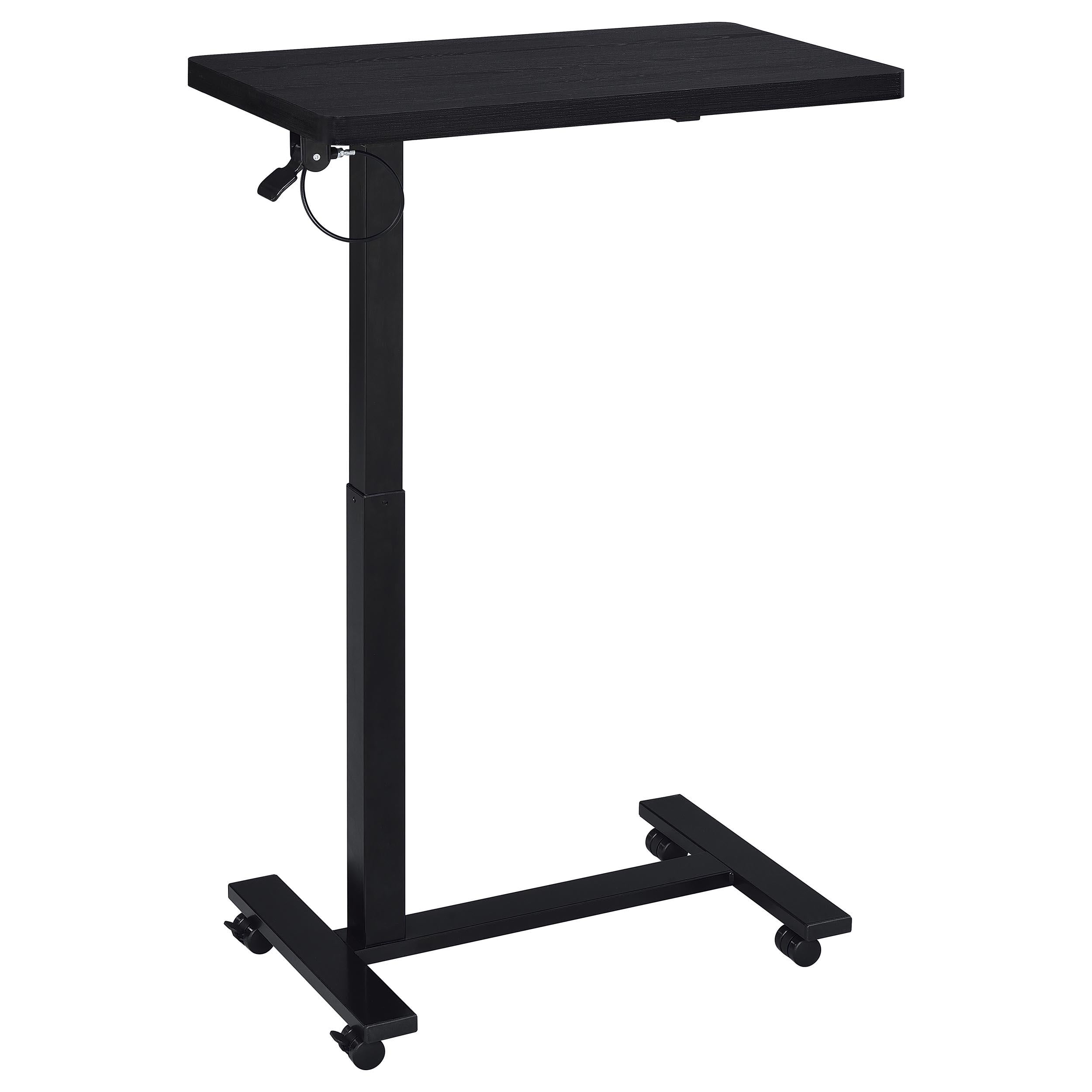  Coaster Furniture Westpark 930300 Pneumatic Adjustable C-Shape Side Table with Casters - Black IMAGE 1