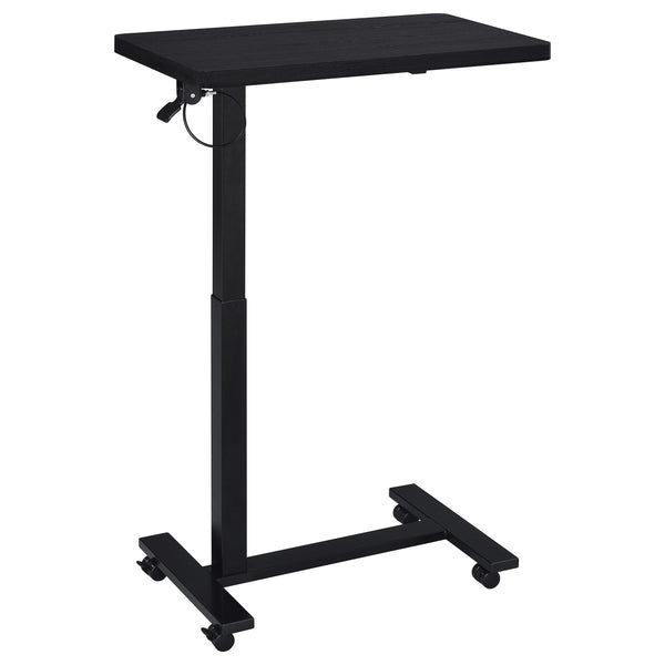 Coaster Furniture Westpark 930300 Pneumatic Adjustable C-Shape Side Table with Casters - Black