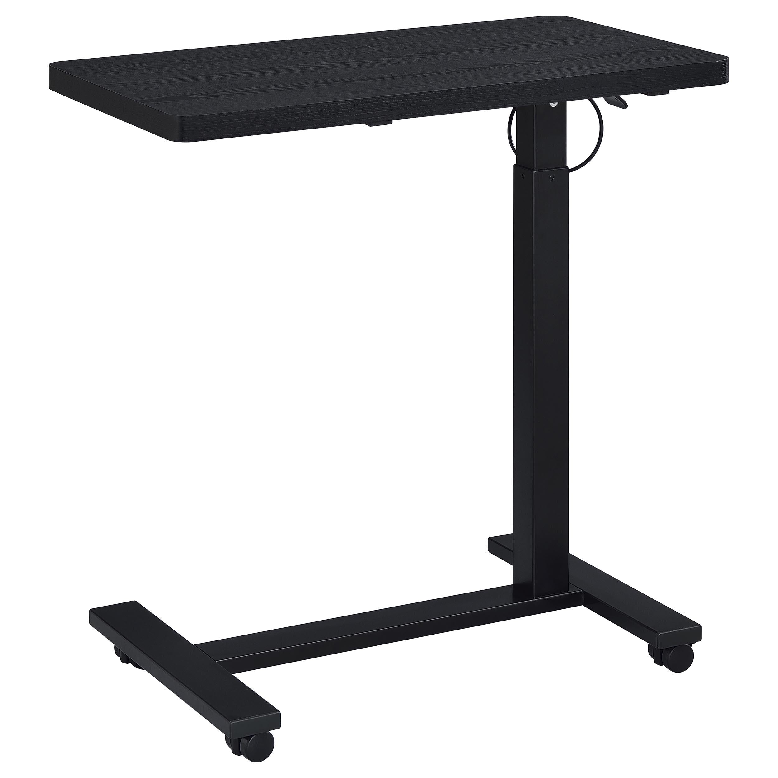  Coaster Furniture Westpark 930300 Pneumatic Adjustable C-Shape Side Table with Casters - Black IMAGE 2