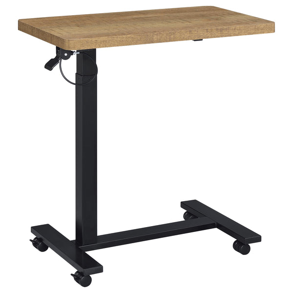 Coaster Furniture Westpark 930301 Pneumatic Adjustable C-Shape Side Table with Casters - Mango