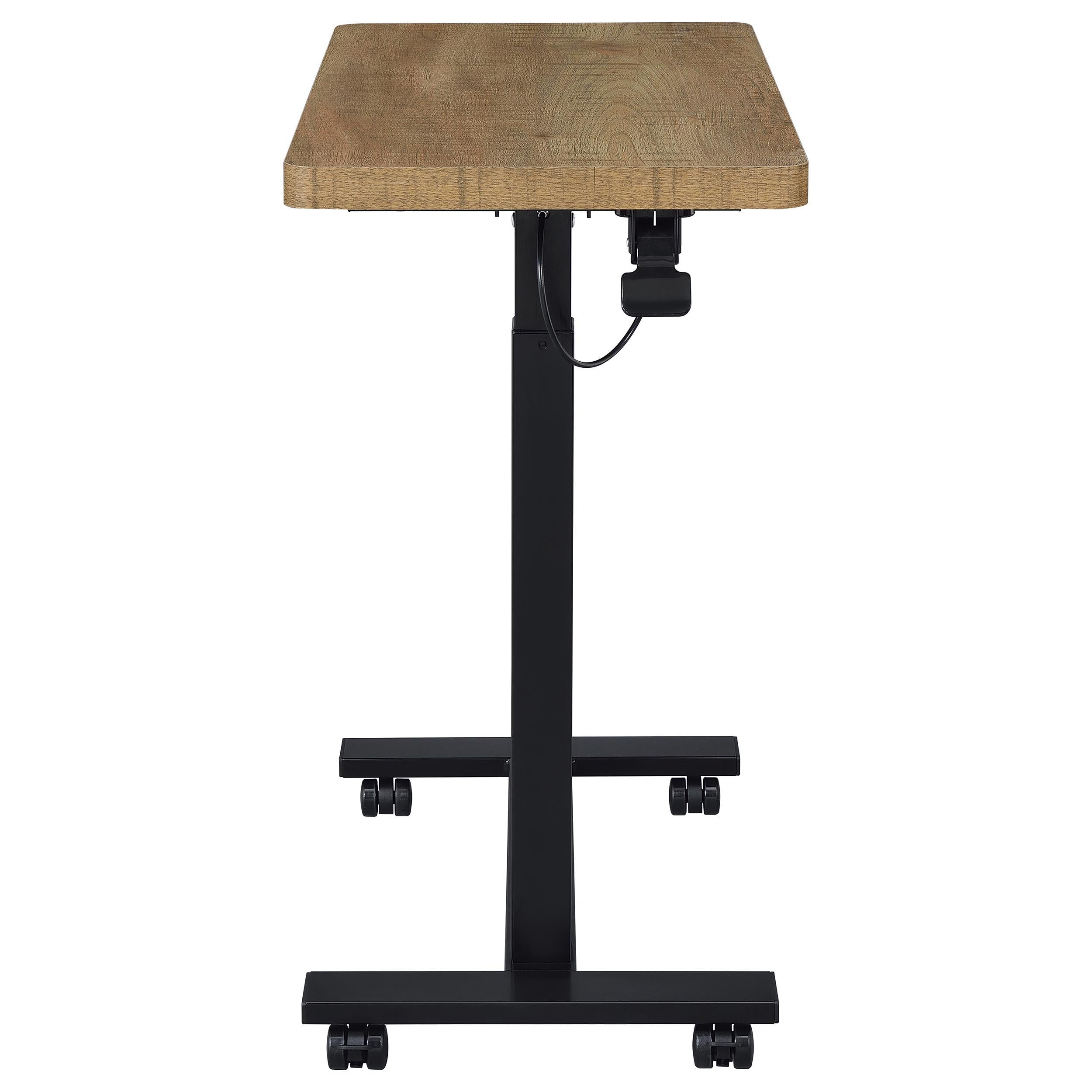  Coaster Furniture Westpark 930301 Pneumatic Adjustable C-Shape Side Table with Casters - Mango IMAGE 10