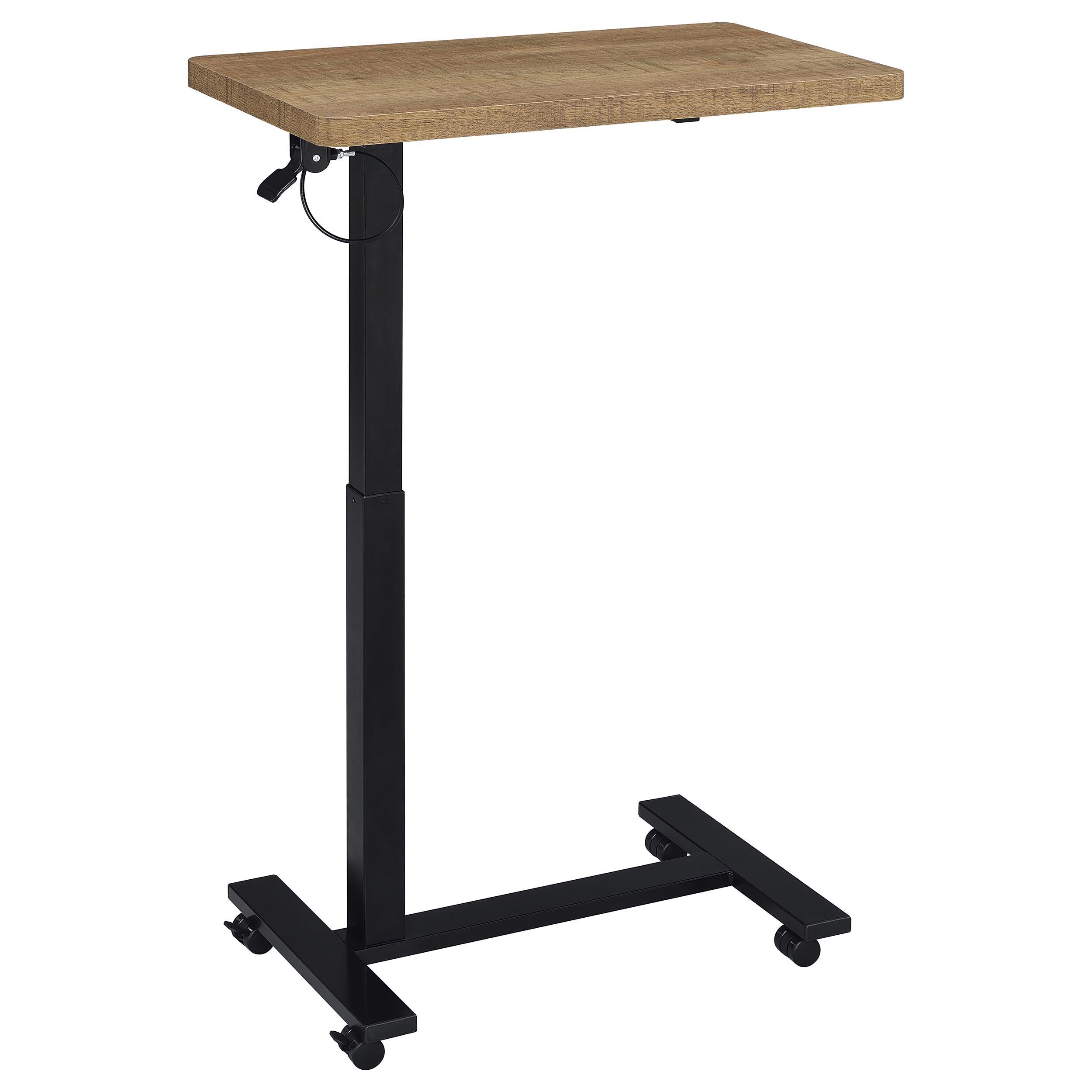  Coaster Furniture Westpark 930301 Pneumatic Adjustable C-Shape Side Table with Casters - Mango IMAGE 3