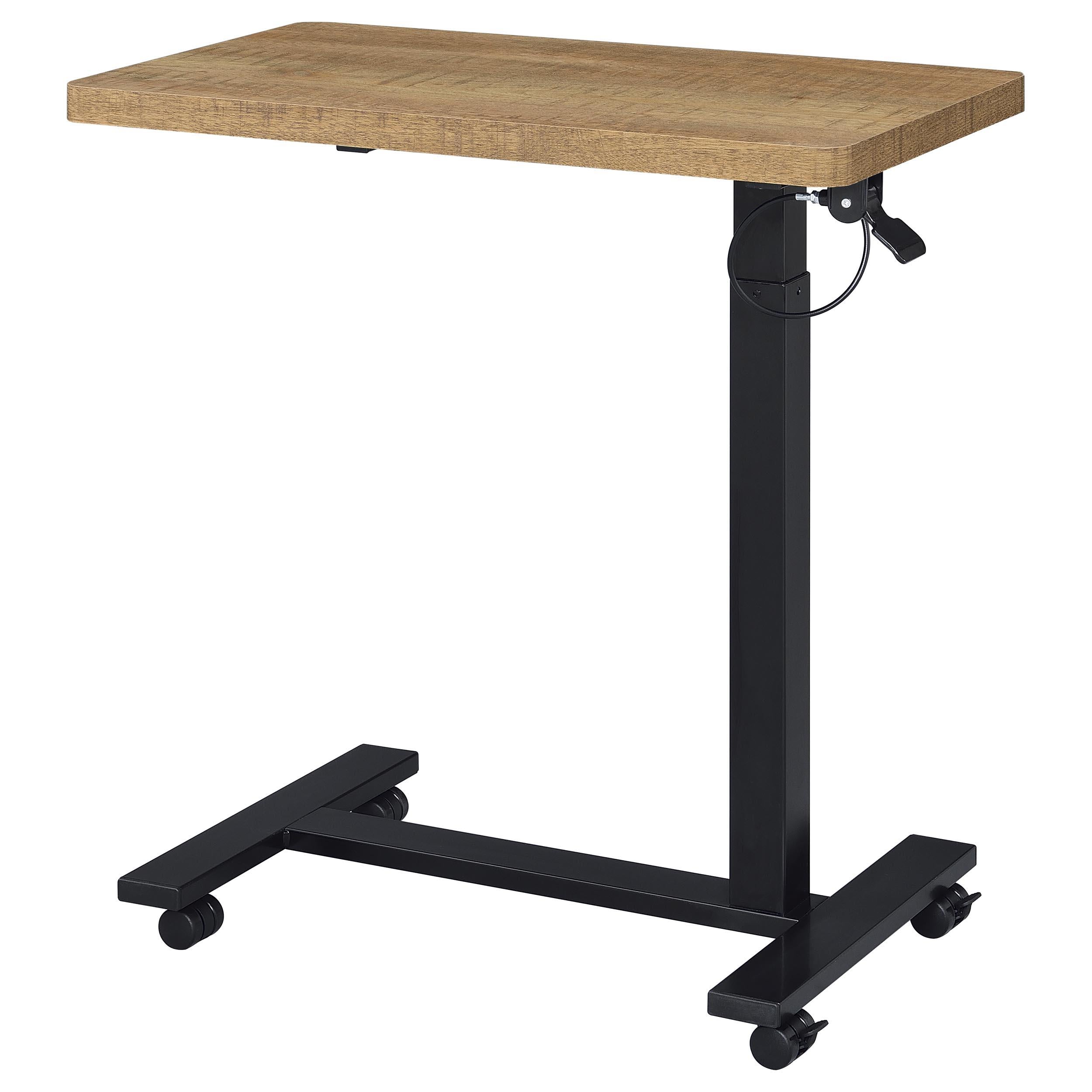  Coaster Furniture Westpark 930301 Pneumatic Adjustable C-Shape Side Table with Casters - Mango IMAGE 7