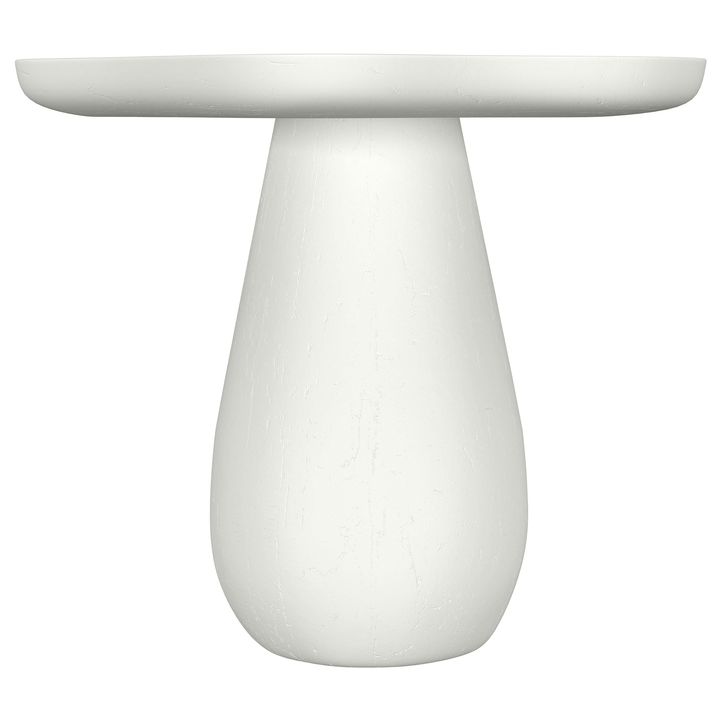  Coaster Furniture Perth 930615 17-inch Side Table with Cloud-Shaped Top - Off White IMAGE 1