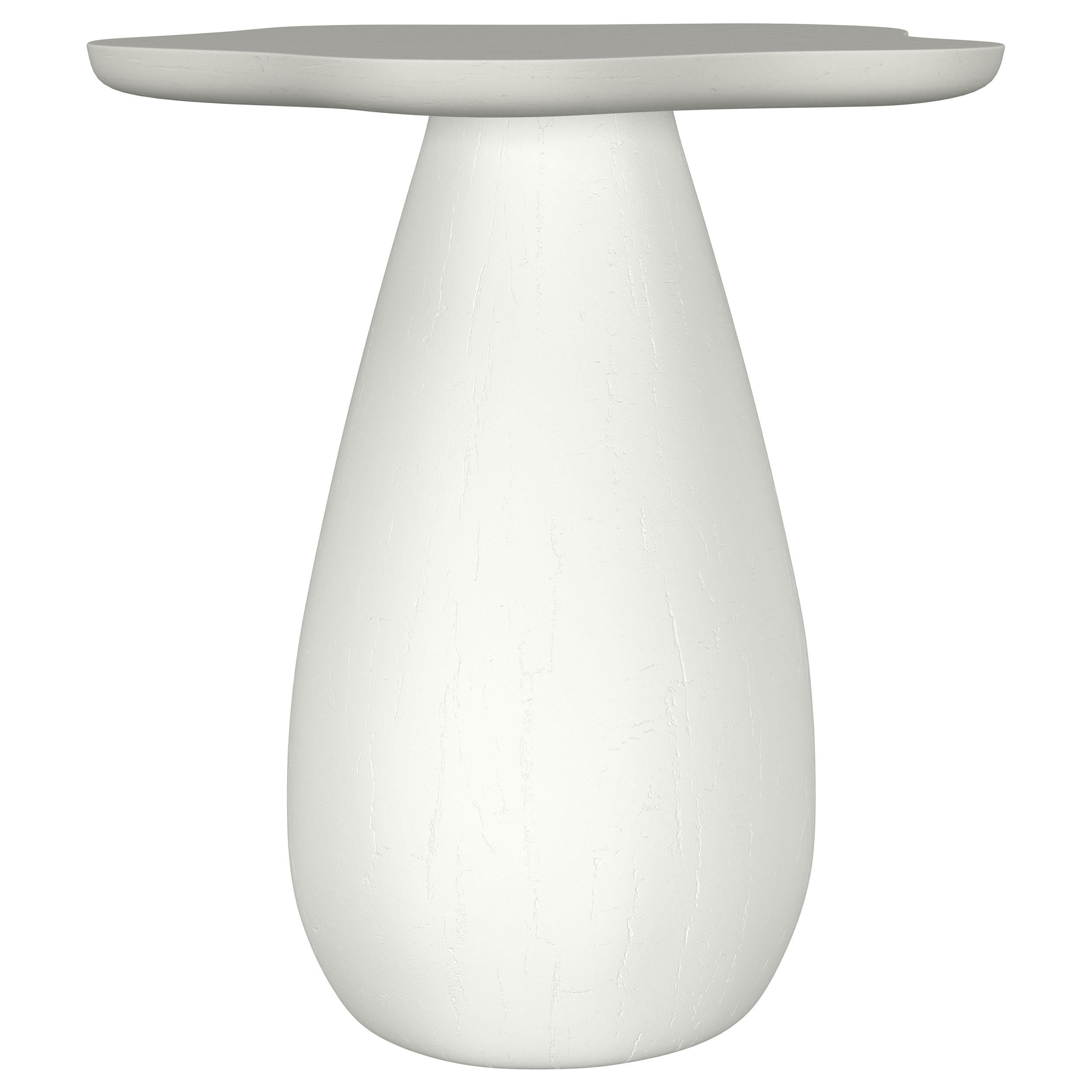  Coaster Furniture Perth 930616 20-inch Side Table with Cloud-Shaped Top - Off White IMAGE 1