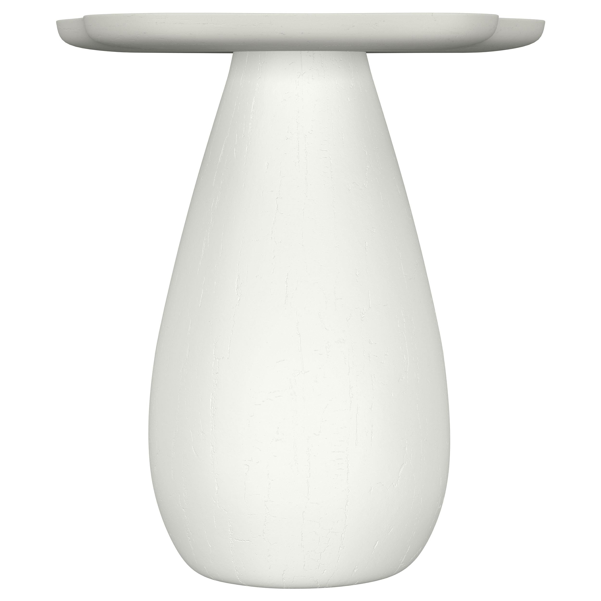  Coaster Furniture Perth 930616 20-inch Side Table with Cloud-Shaped Top - Off White IMAGE 2