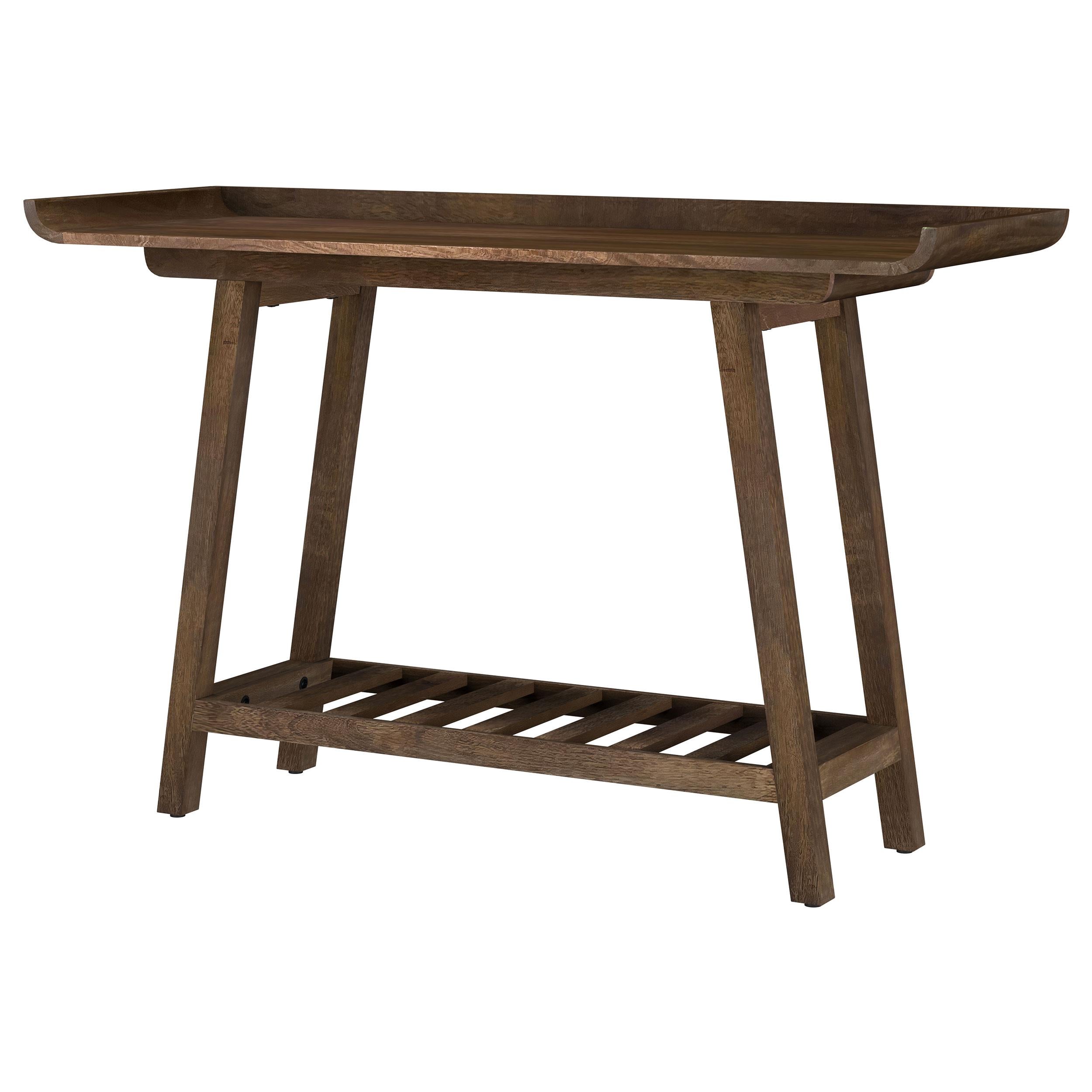  Coaster Furniture Ornelas 950415 46-inch Console Table with Slatted Shelf - Mango Brown IMAGE 3