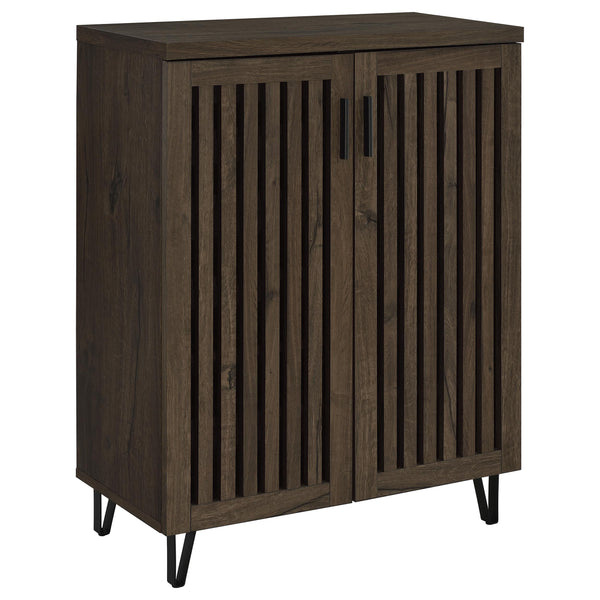Coaster Furniture Brixton 950423 2-door Entryway Shoe Storage Cabinets - Smoked Oak