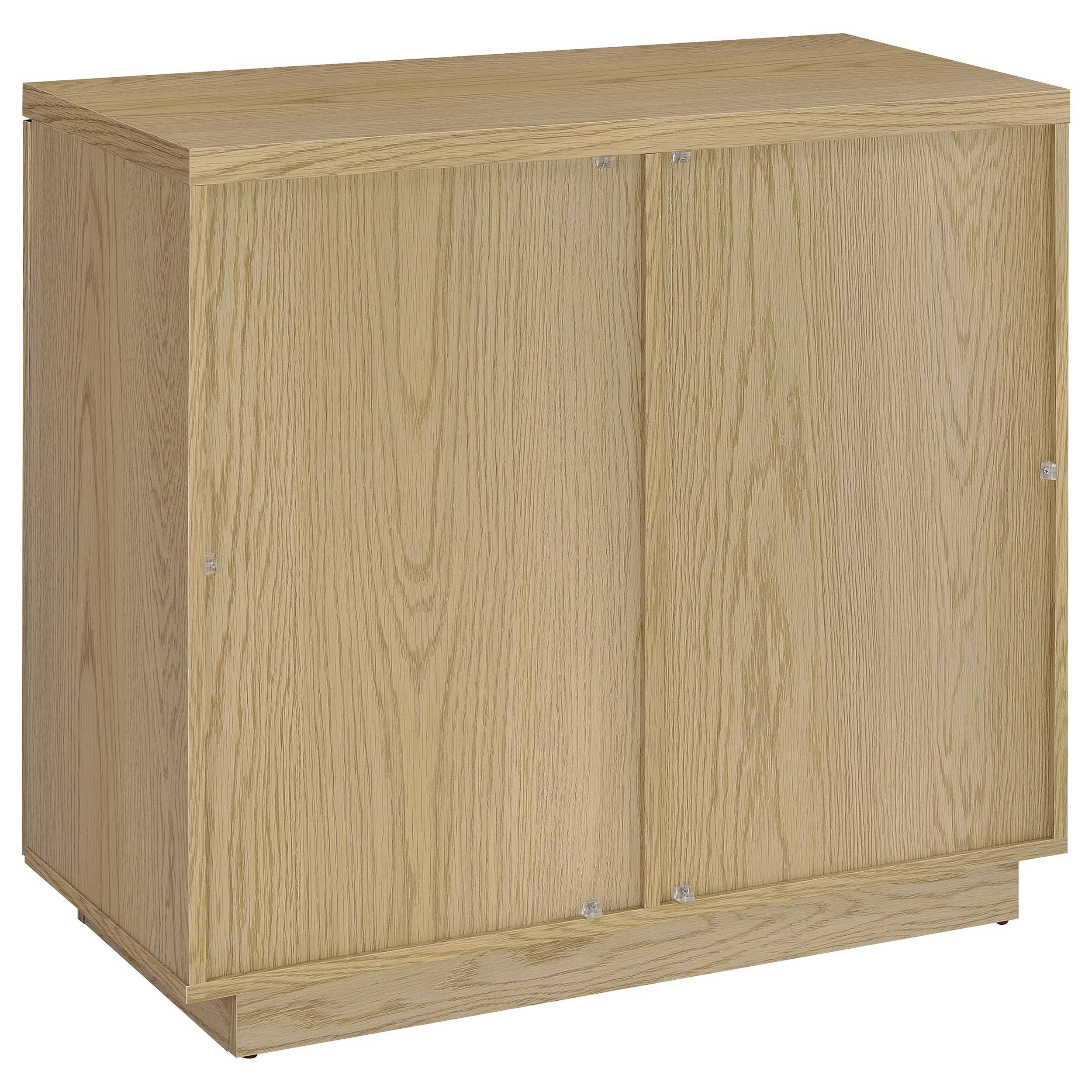  Coaster Furniture Tilbury 950429 2-door Glass Front Accent Display Cabinet - Light Oak IMAGE 3