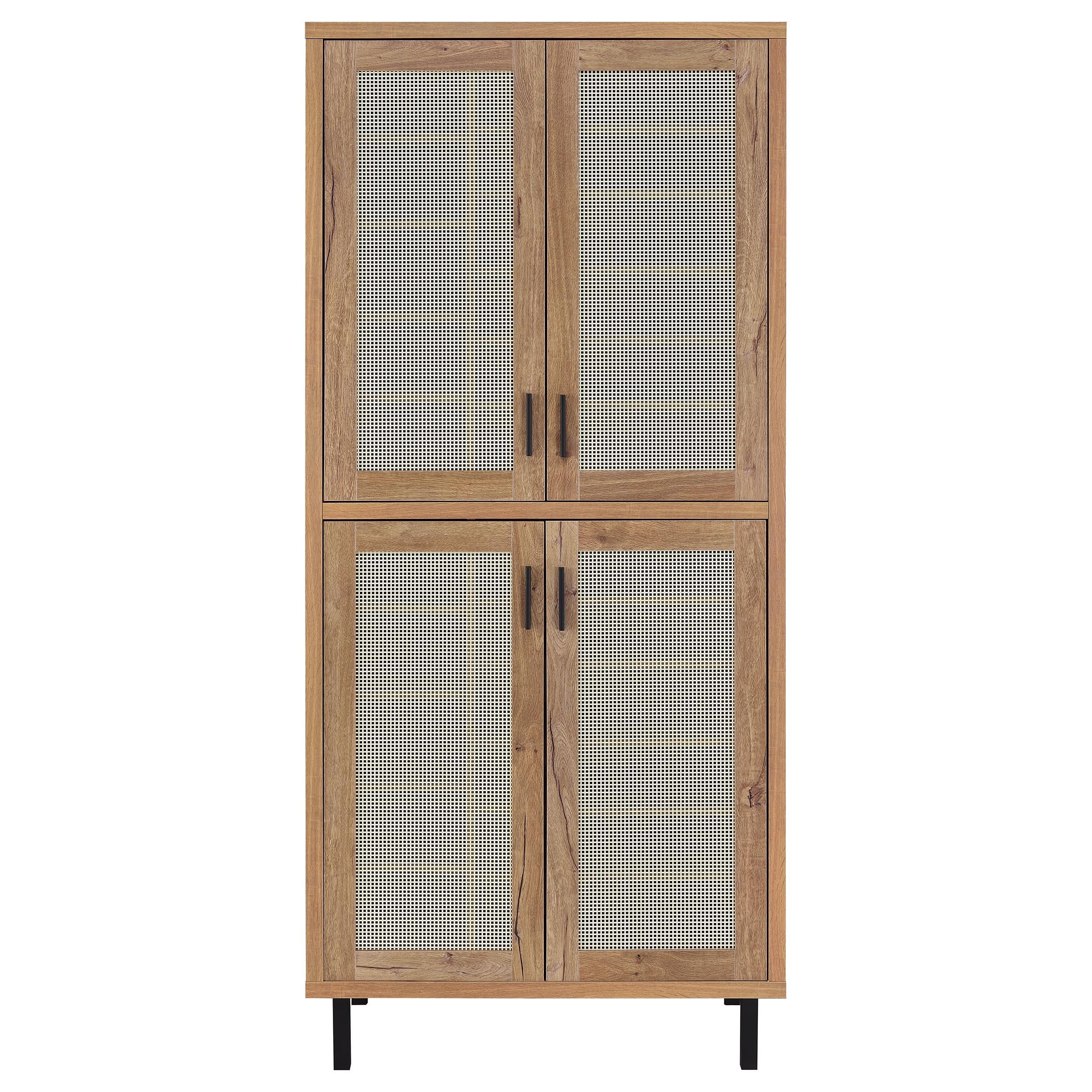  Coaster Furniture Teller 950440 80-inch 4-door Tall Shoe Storage Cabinet - Natural Oak IMAGE 11