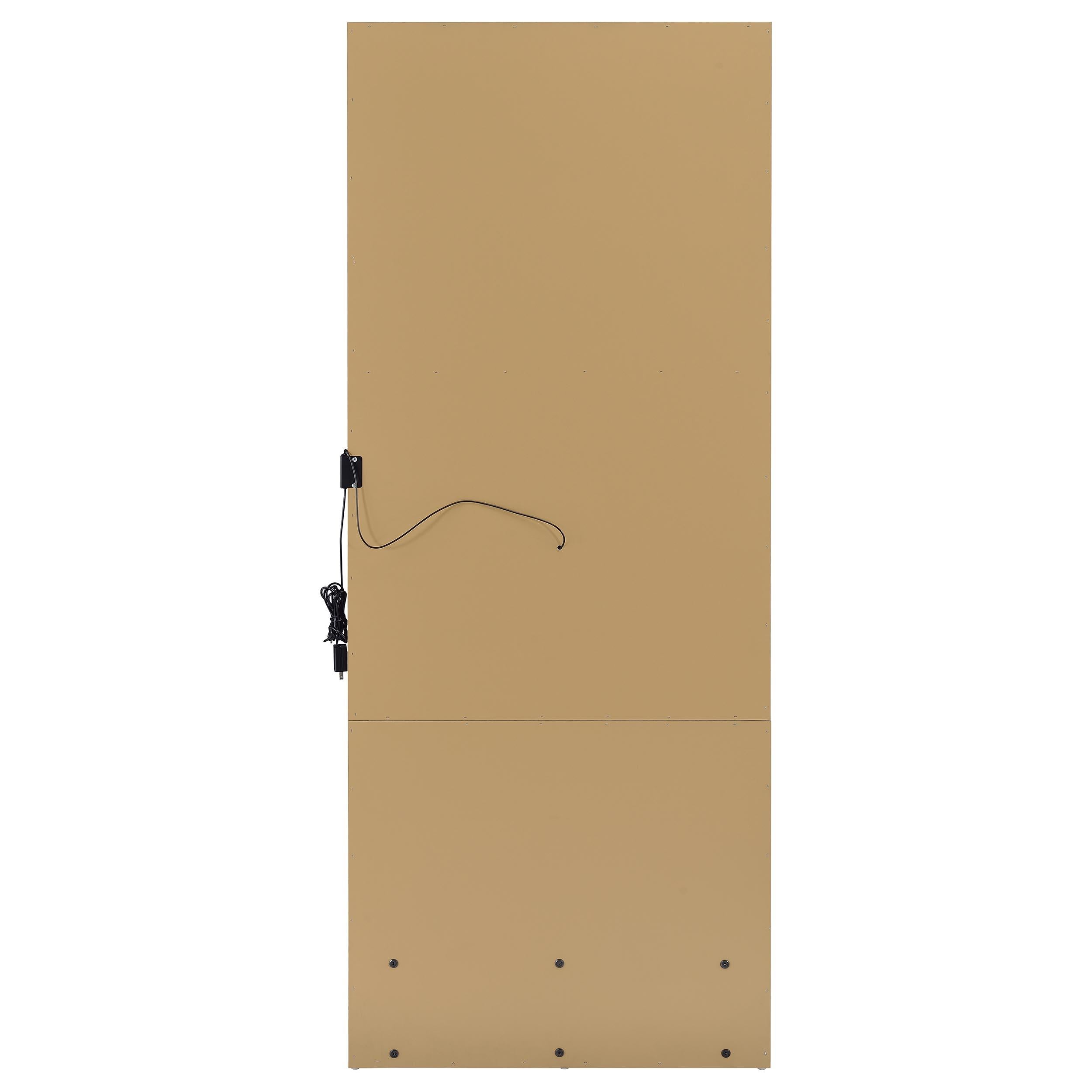  Coaster Furniture Spector 960965 1-drawer Lighted Full-Length Floor Mirror - Mango IMAGE 11