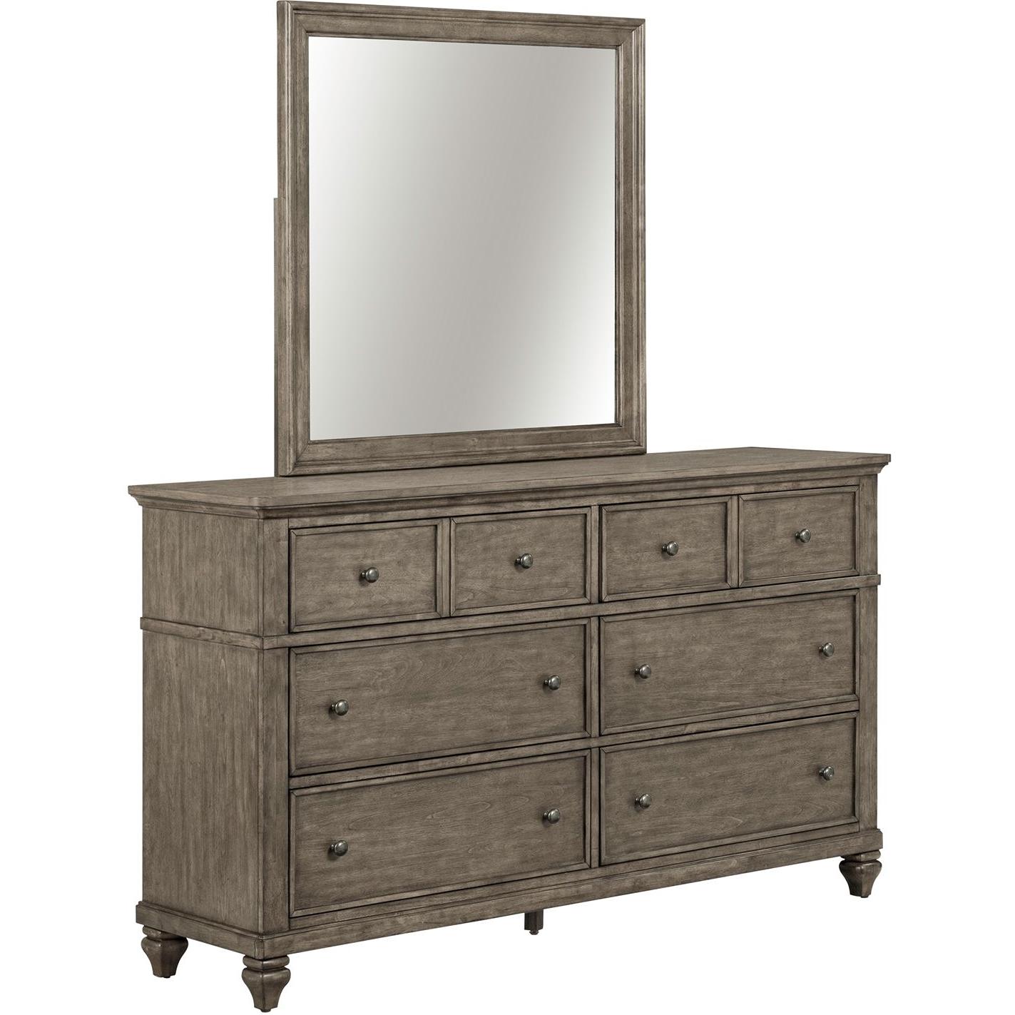  Liberty Furniture Industries Inc. Twin Lakes 6-Drawer Dresser with Mirror 104G-BR-DM IMAGE 1