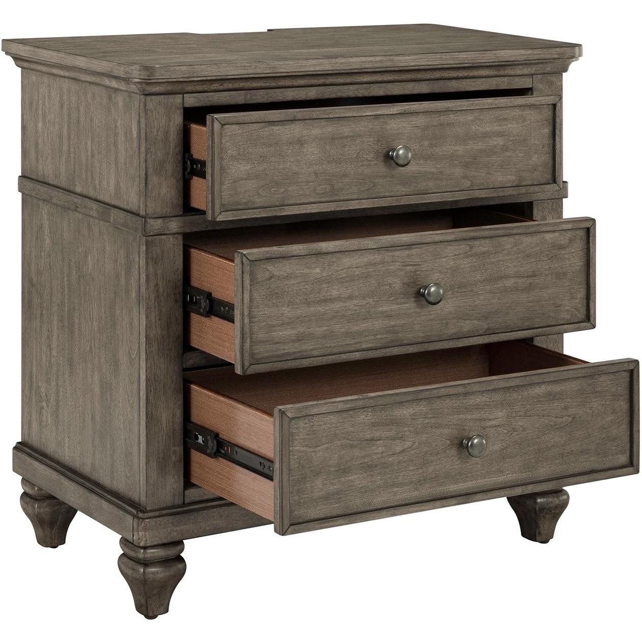  Liberty Furniture Industries Inc. Twin Lakes 3-Drawer Nightstand 104G-BR61 IMAGE 6