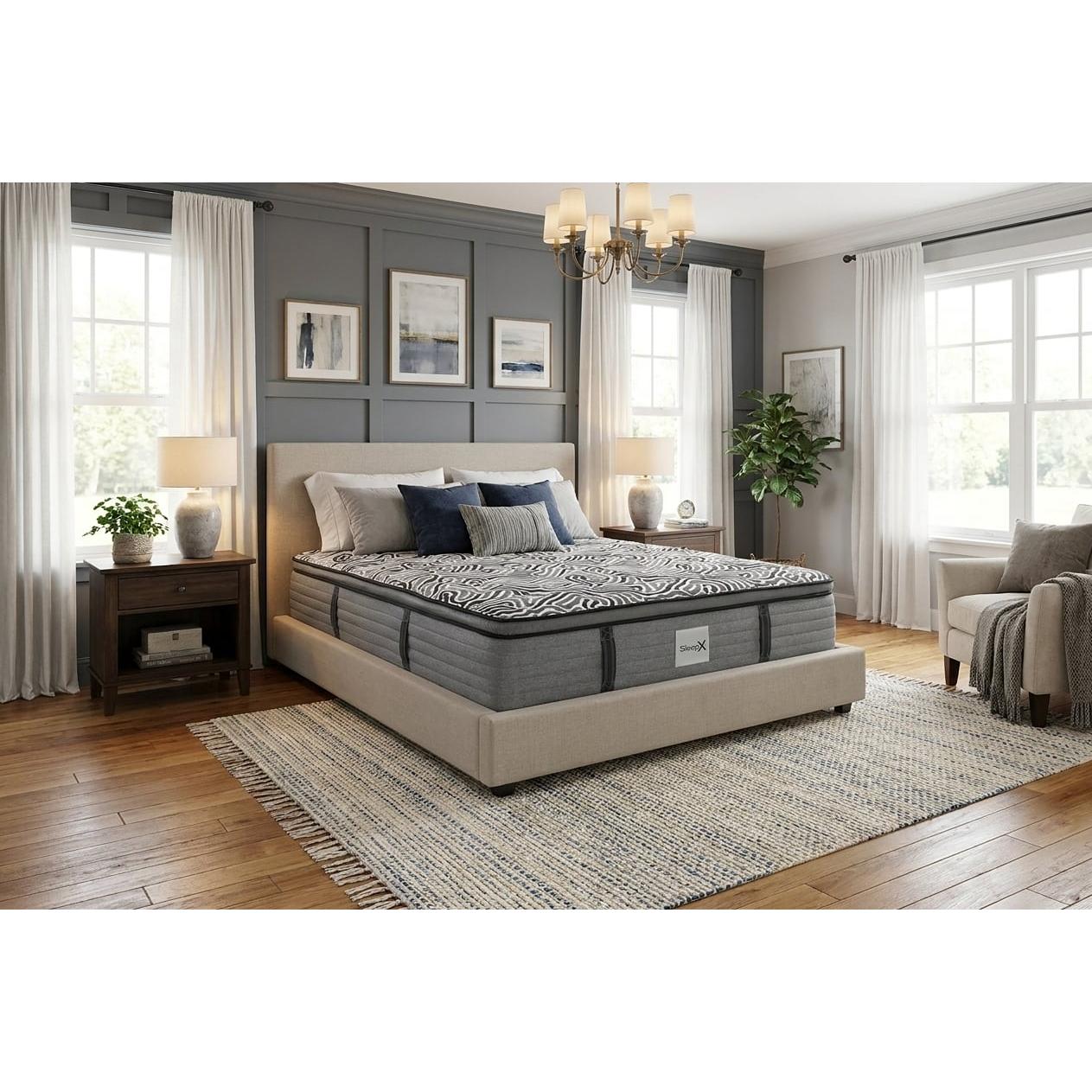  Size_Queen -- Sleep X Pillow Top Mattress (Queen) IMAGE 2