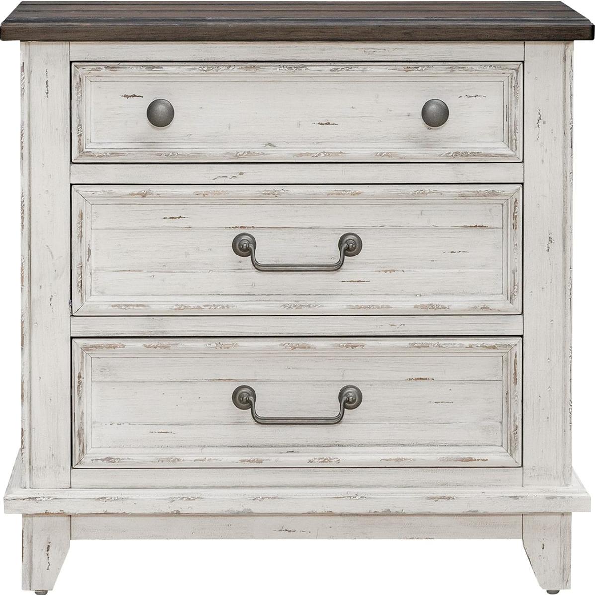  Liberty Furniture Industries Inc. River Place 3-Drawer Nightstand 237-BR61 IMAGE 2