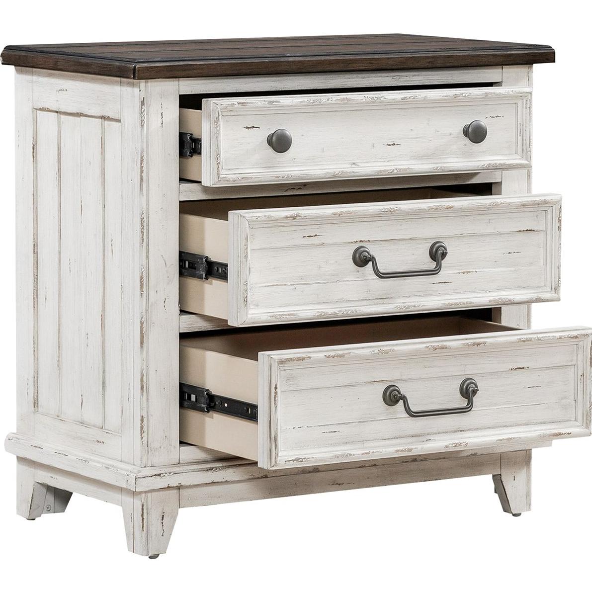  Liberty Furniture Industries Inc. River Place 3-Drawer Nightstand 237-BR61 IMAGE 6