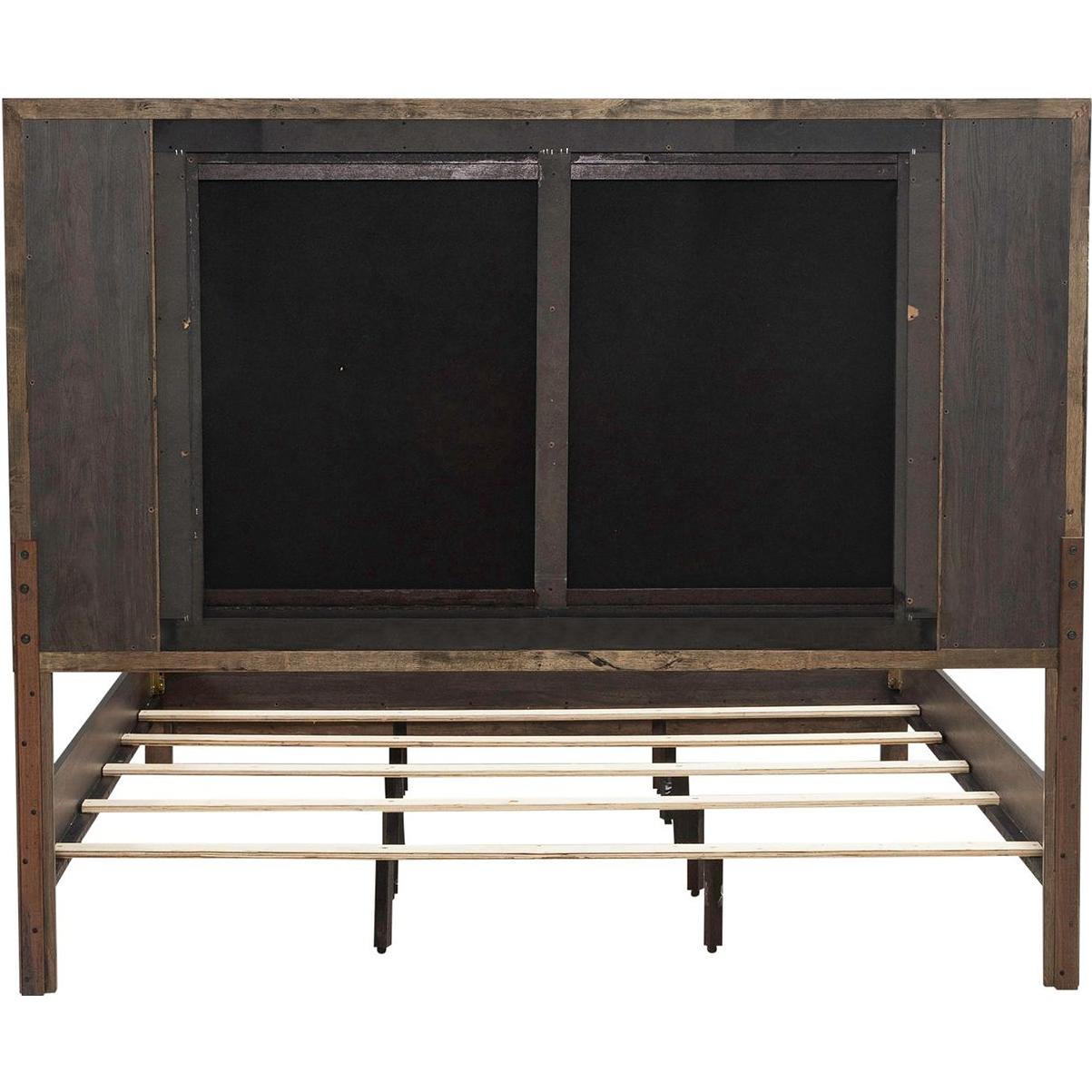  Size_King -- Modern Edge 313-BR-KUB King Upholstered Panel Bed IMAGE 5